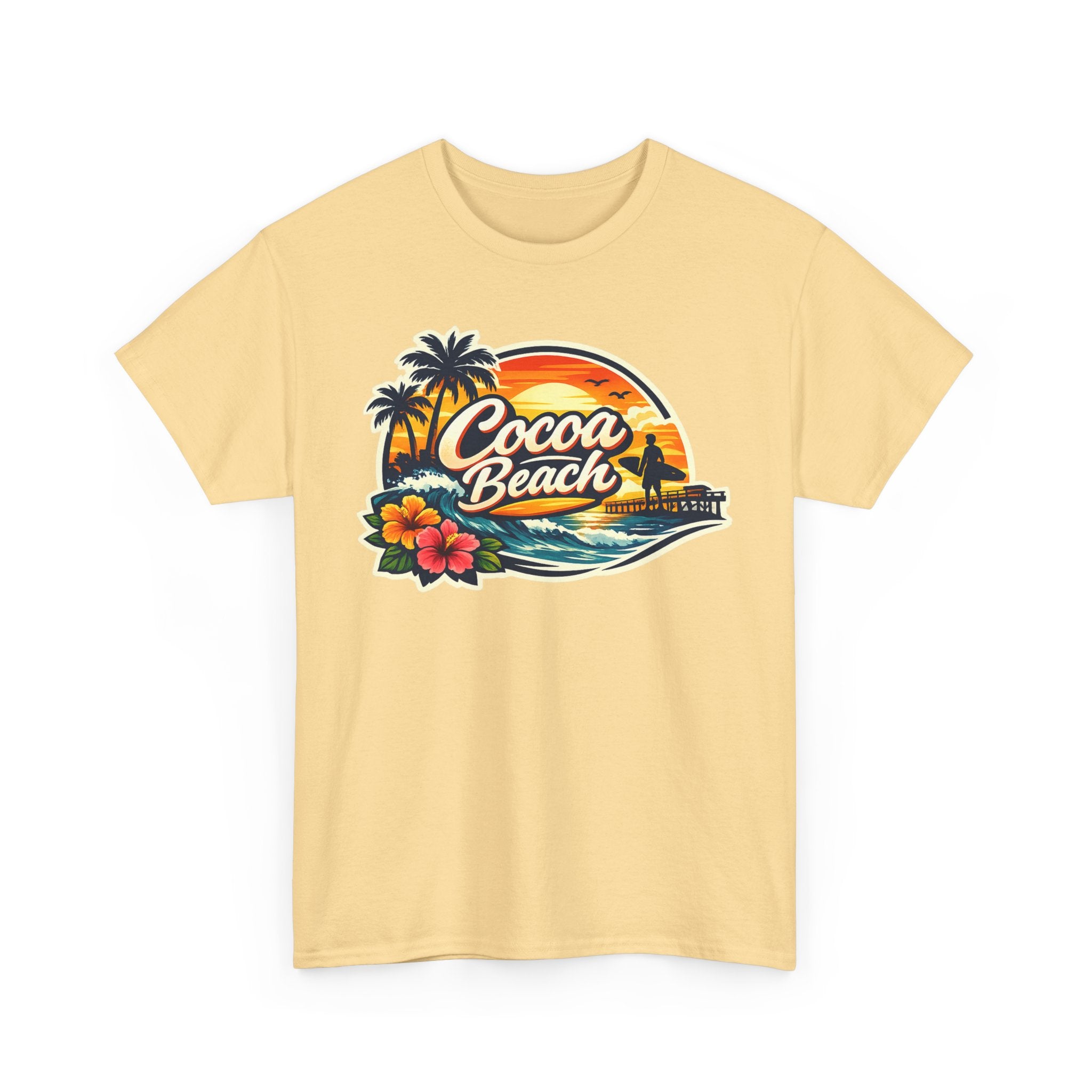 Cocoa Beach Vintage Sunset T-Shirt