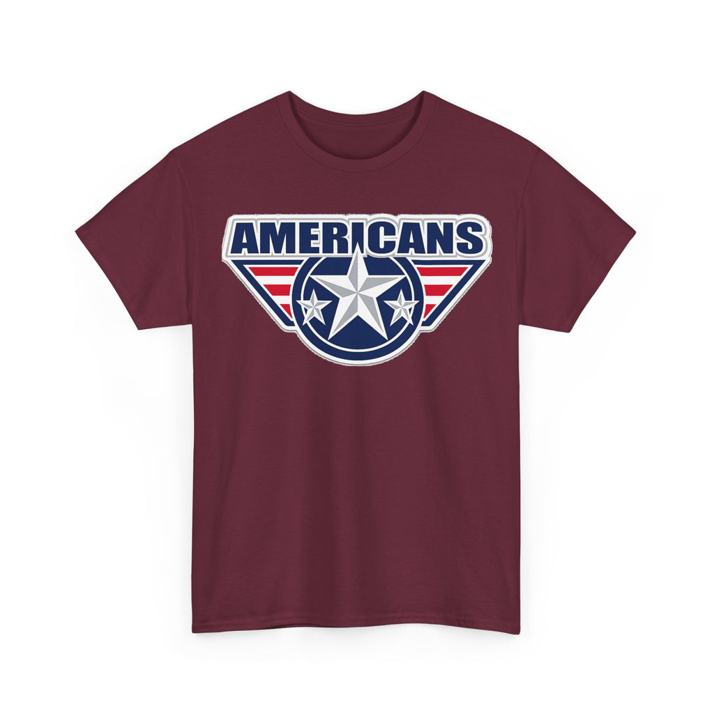 Americans Patriotic Star T‑Shirt — Red White Blue USA Graphic Tee