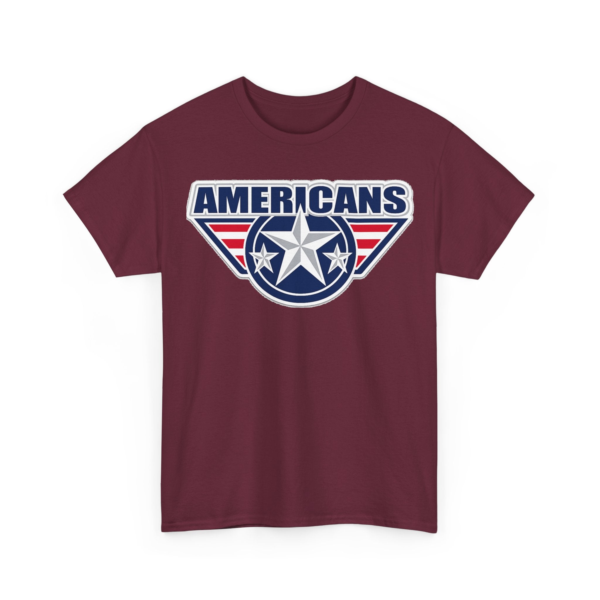 Americans Patriotic Star T‑Shirt — Red White Blue USA Graphic Tee