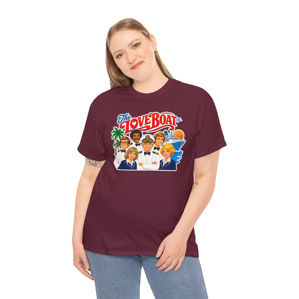 The Love Boat Crew Cotton T-Shirt — Retro TV Cruise Logo Tee