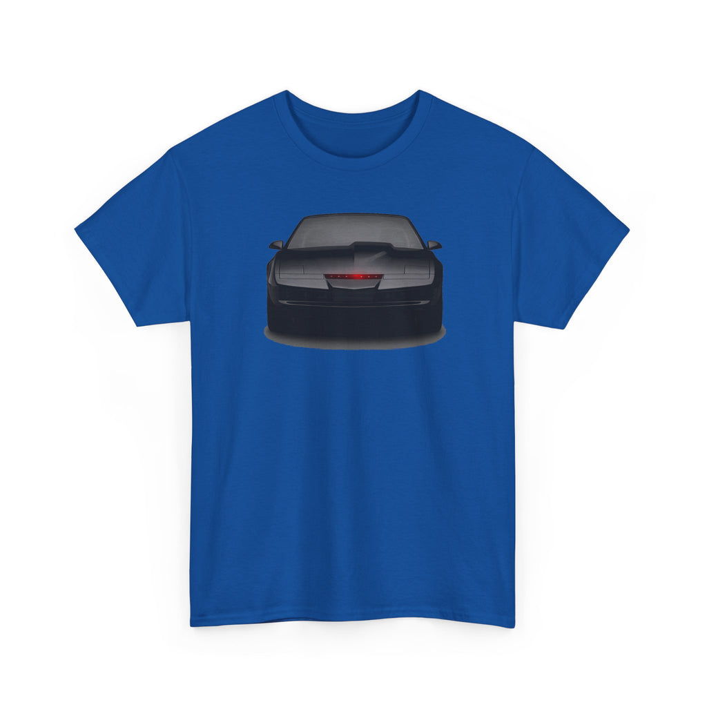 KITT-Inspired Retro Sports Car Tee — Front View Knight Rider Car Graphic Shirt