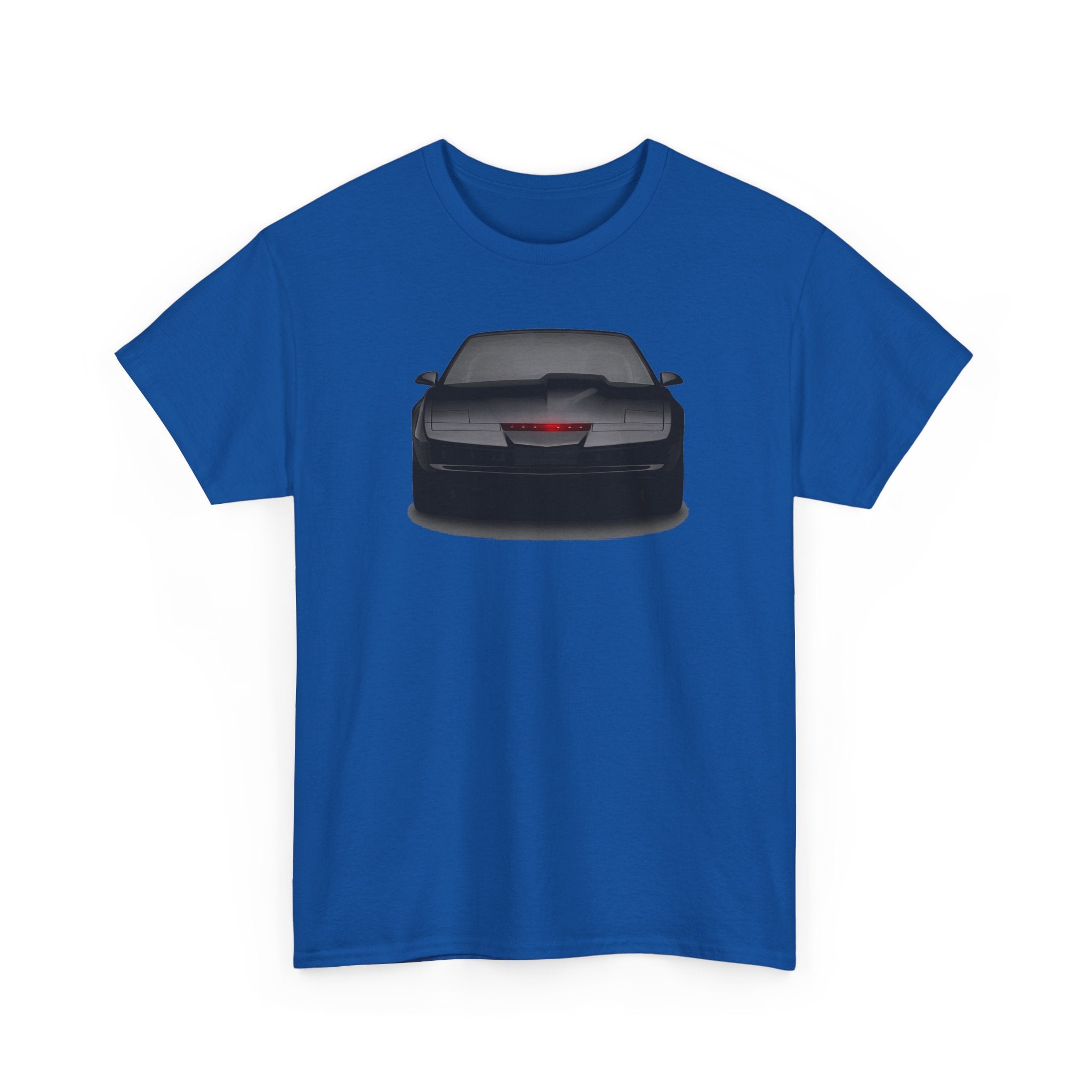 KITT-Inspired Retro Sports Car Tee — Front View Knight Rider Car Graphic Shirt