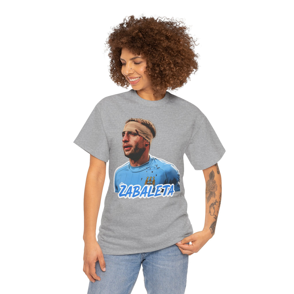 Zabaleta Manchester City Fan Tee — Retro Player Portrait Soccer T‑Shirt