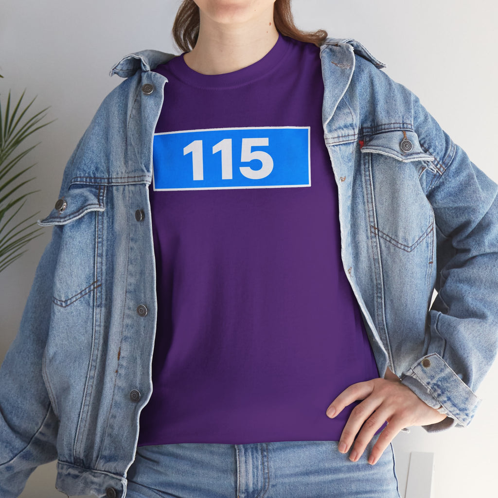 Manchester City 115 Inspired Minimalist Graphic Cotton T-Shirt