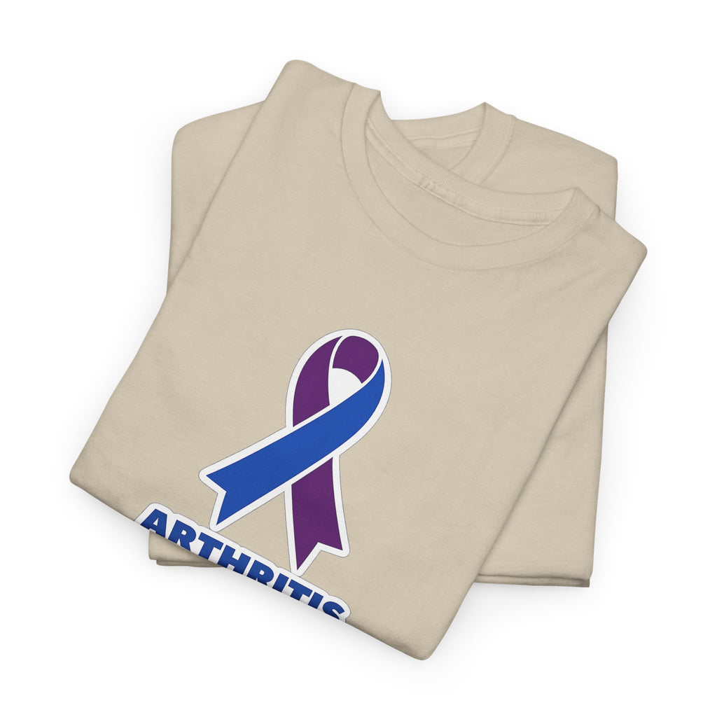 Arthritis Sucks Awareness T-Shirt — Purple & Blue Ribbon Support Tee