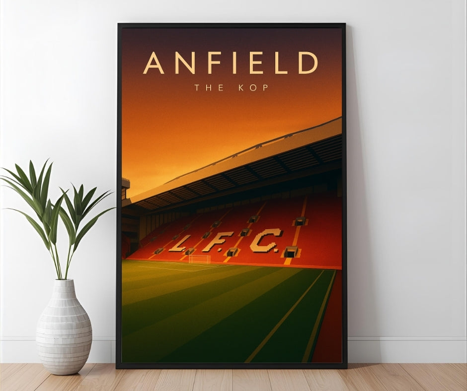 Anfield The Kop – Liverpool Inspired Stadium Wall Art