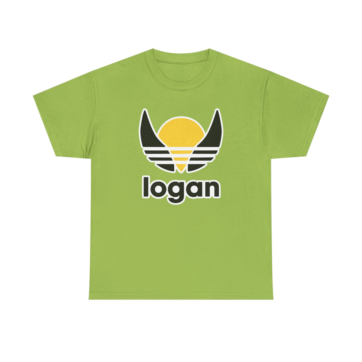 T‑Shirt — 'logan' Retro Sunrise Logo Cotton Tee