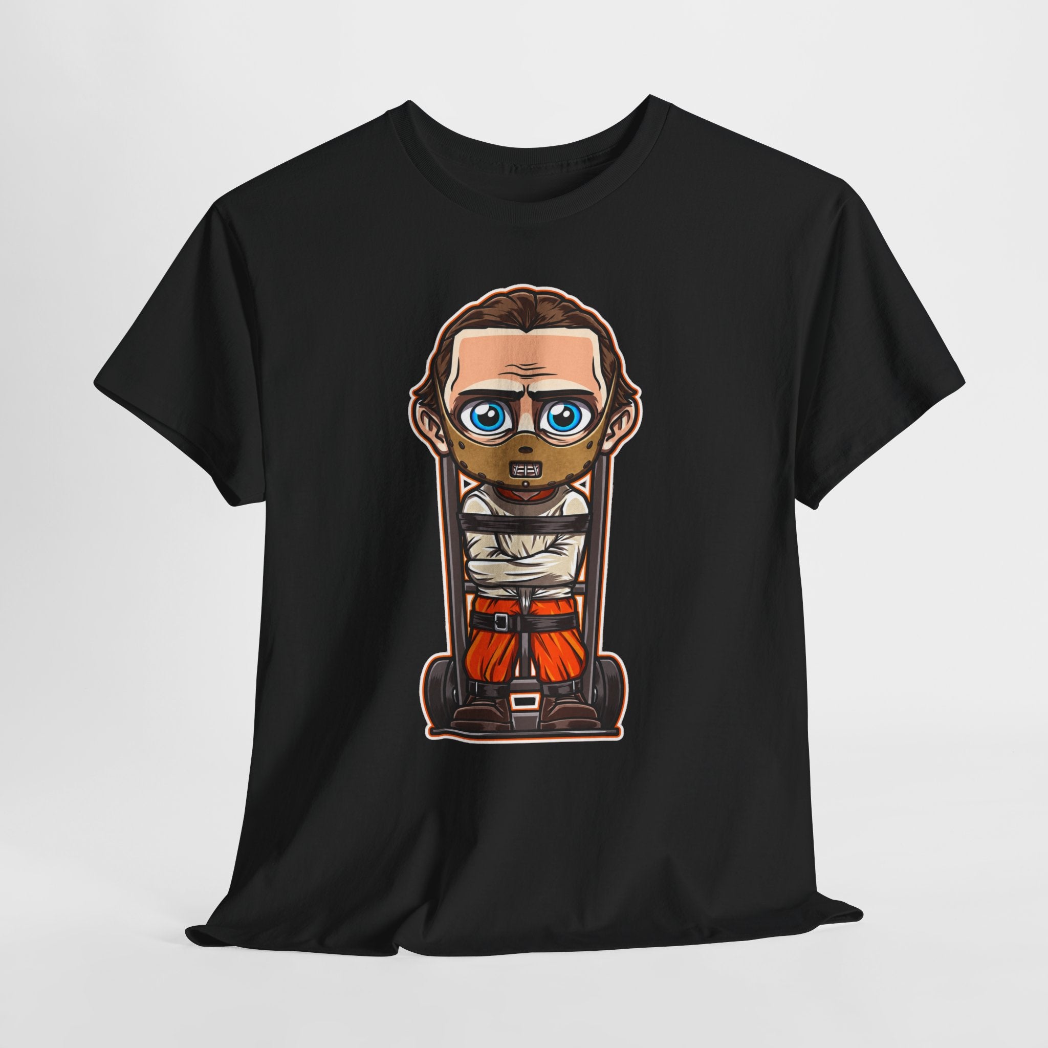 Chibi Prisoner Character Tee — Cute Cartoon Inmate Graphic T-Shirt