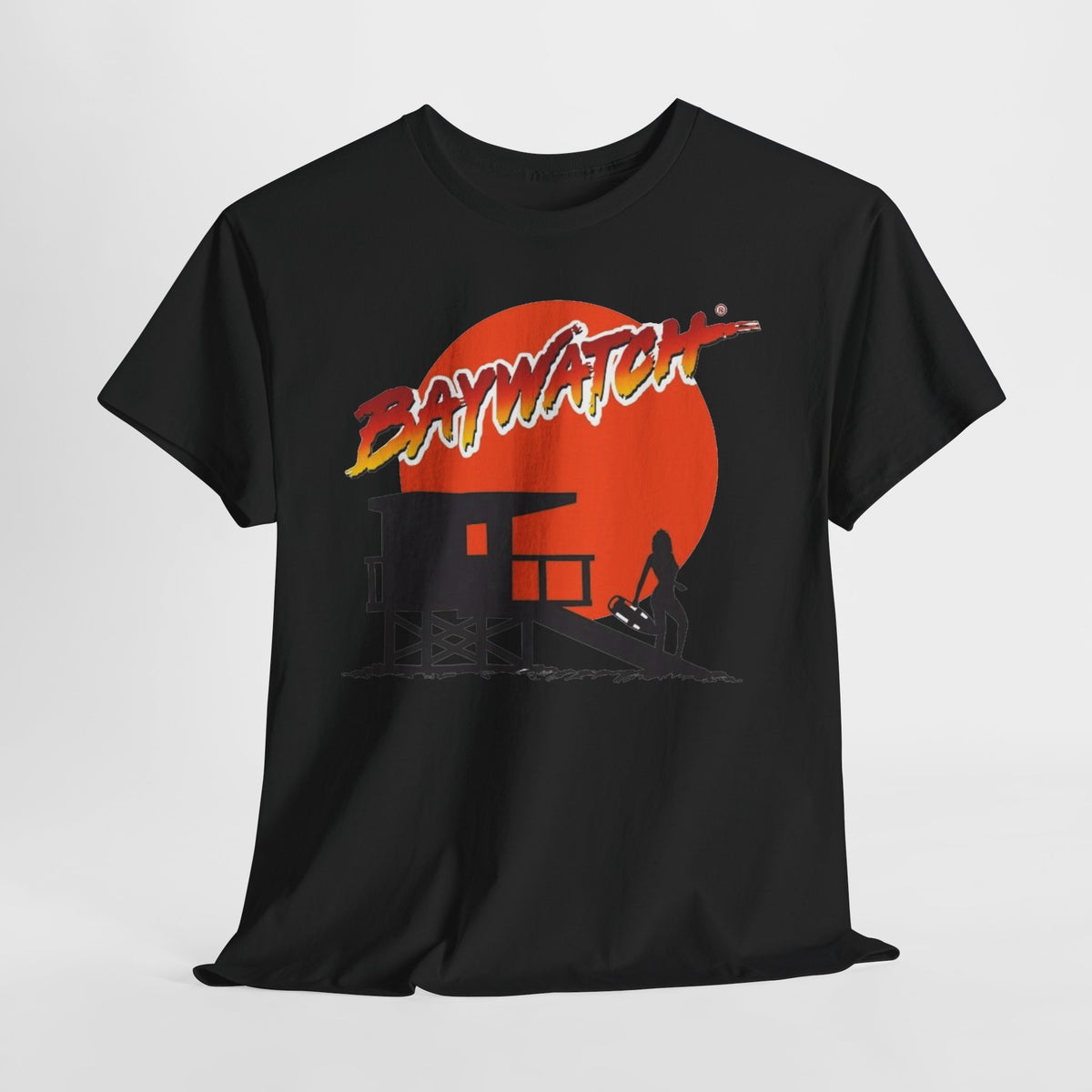 Baywatch Lifeguard Sunset Cotton T-Shirt
