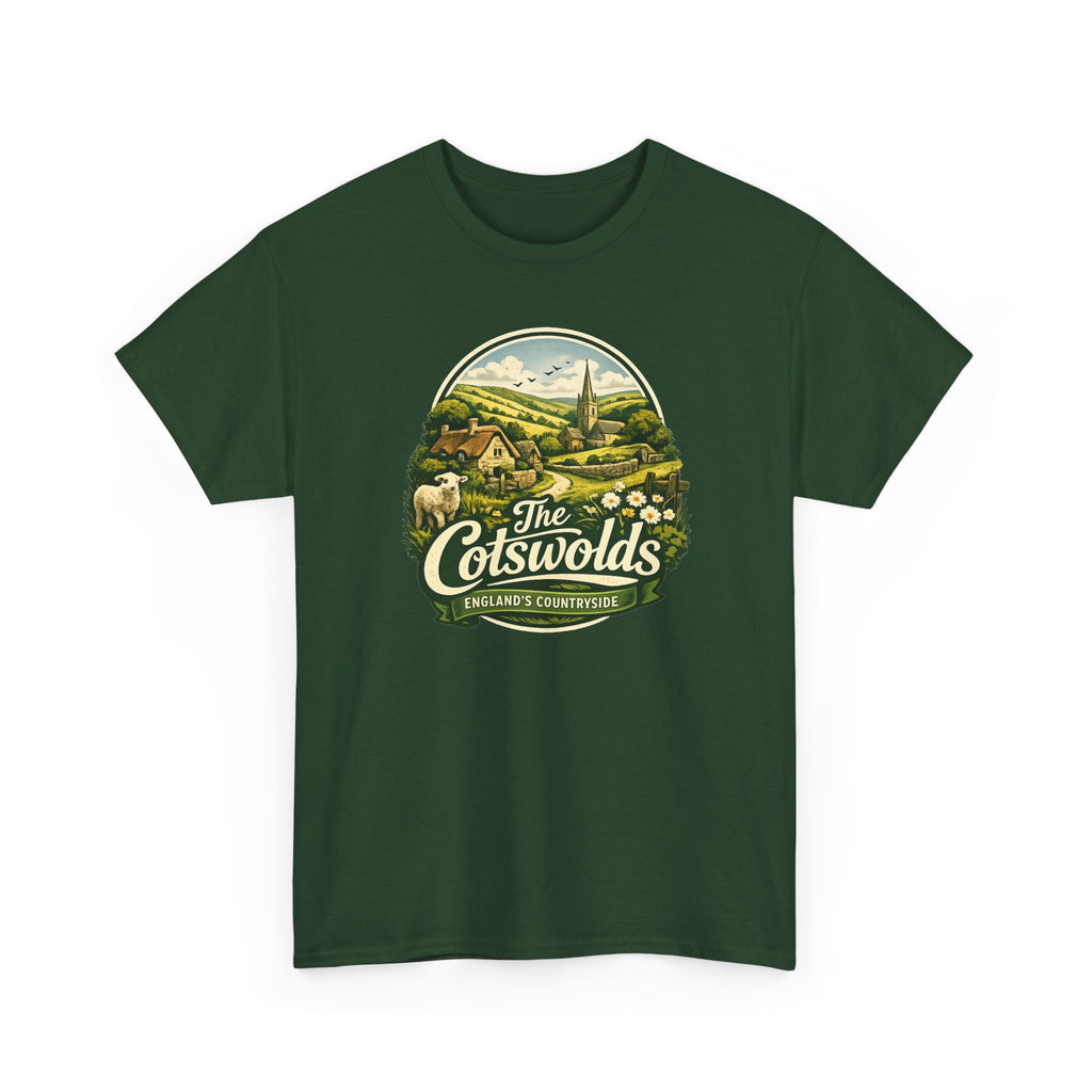 Cotswolds Vintage Landscape T‑Shirt — The Cotswolds Countryside Tee