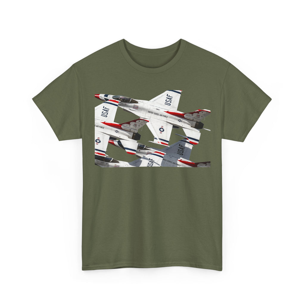 Thunderbirds Jet Formation T‑Shirt — Military Aviation Fighter Jets Tee