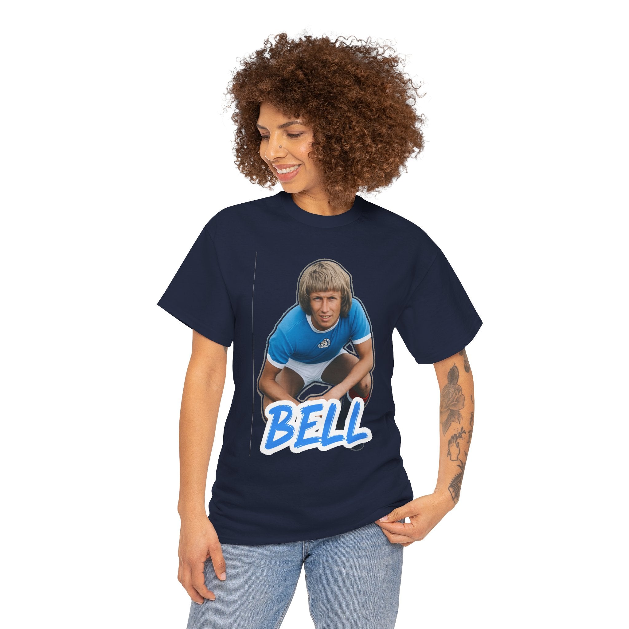 Colin Bell Manchester City Legend Retro Soccer Tee — Vintage Player Graphic T-Shirt