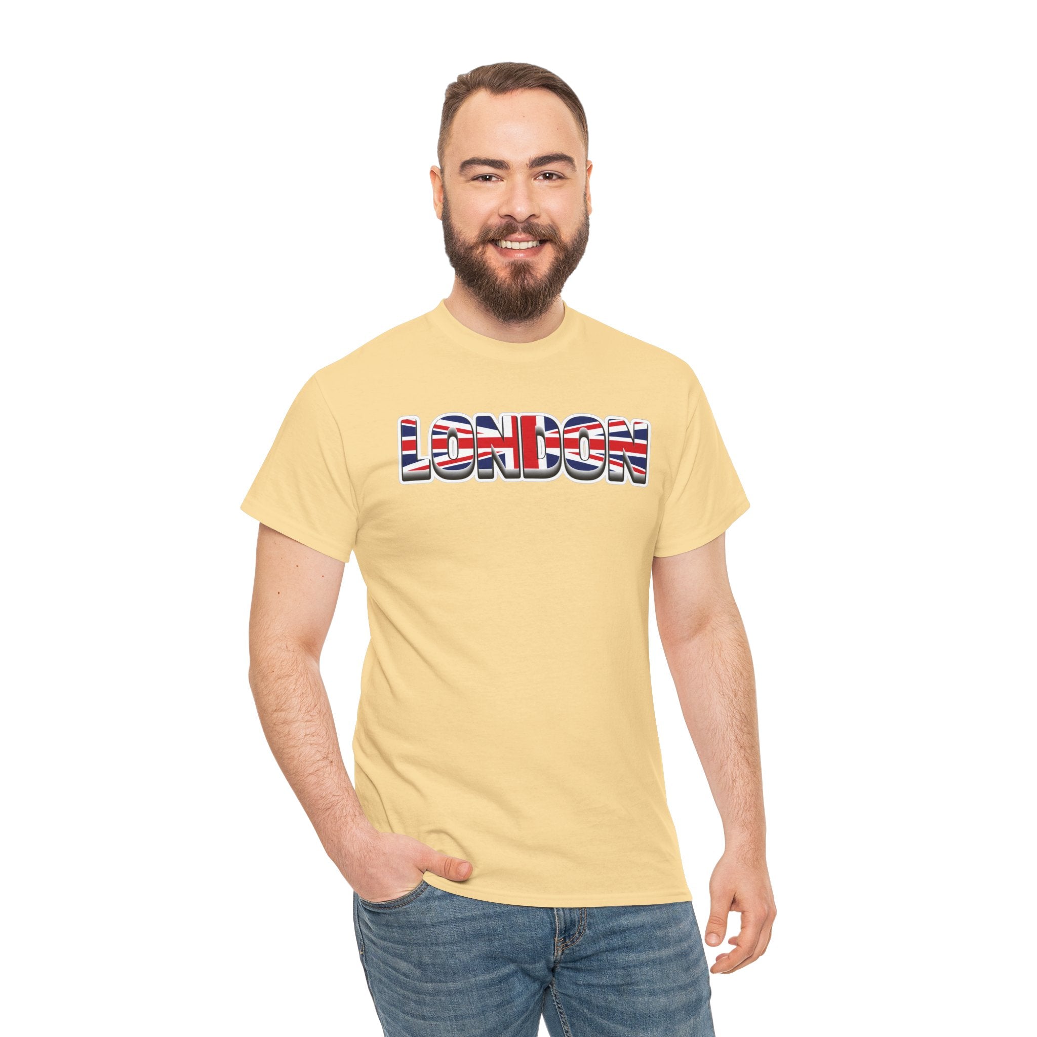 London Union Jack Graphic Tee — Bold UK Travel T-Shirt