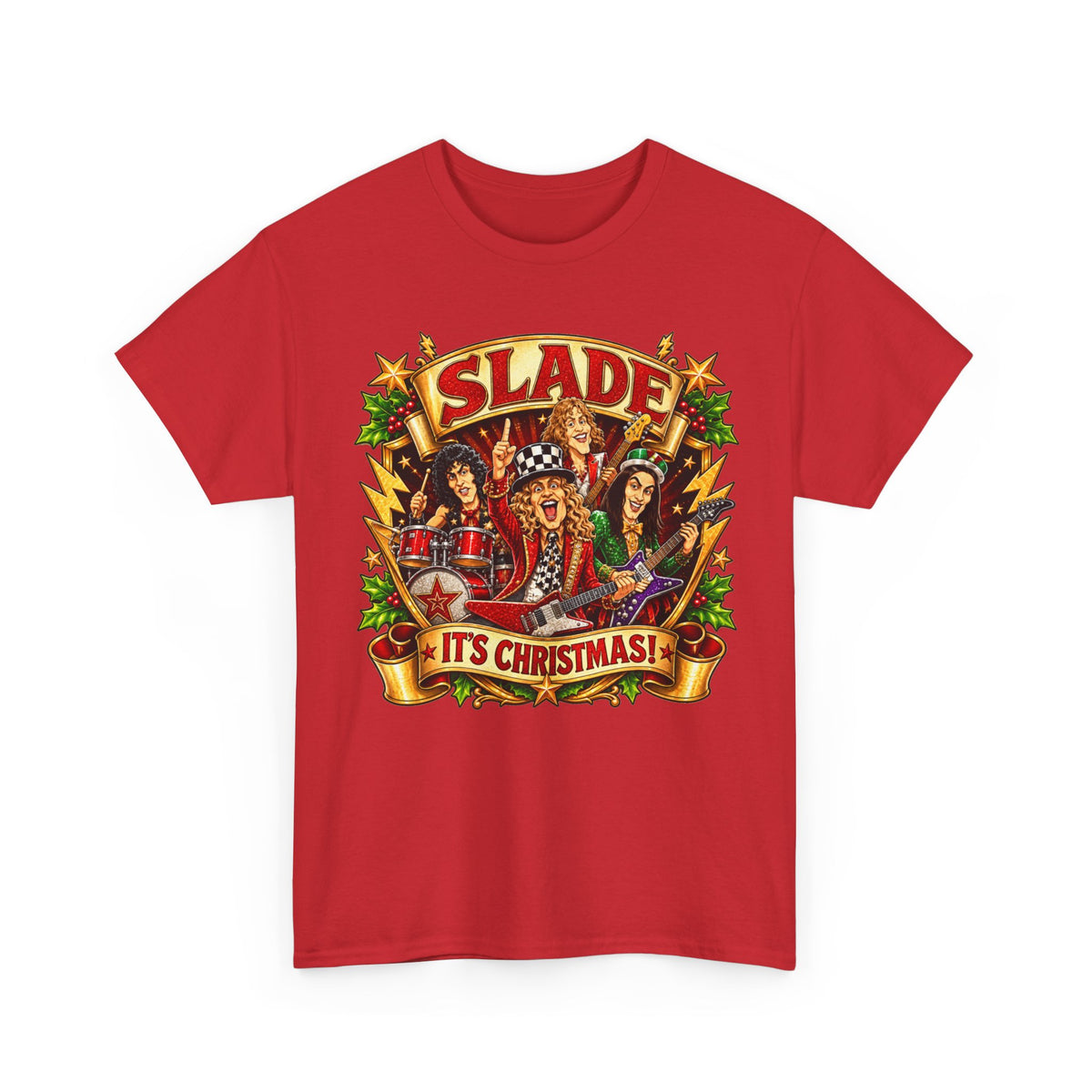Slade it's Christmas Unisex Heavy Cotton Tee