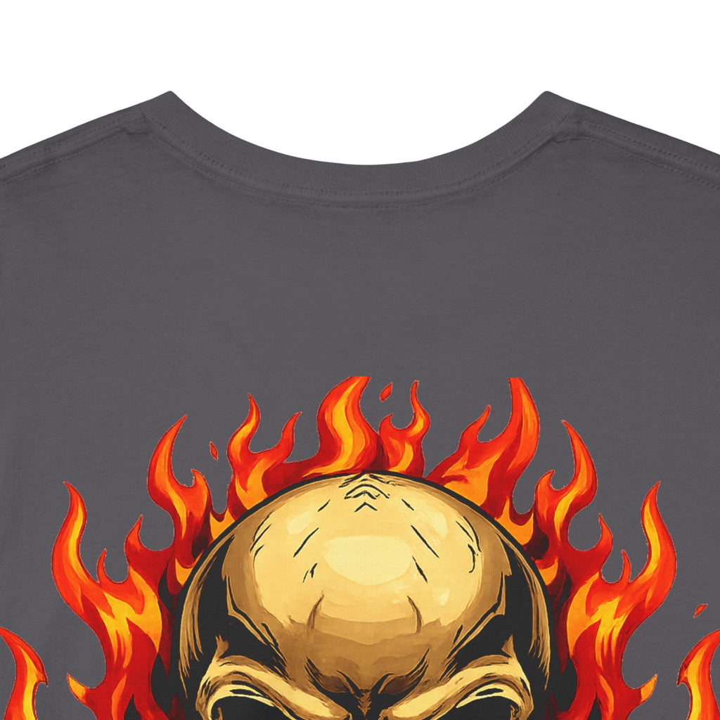 Harley-Davidson Flame Skull Inspired Cotton T-Shirt
