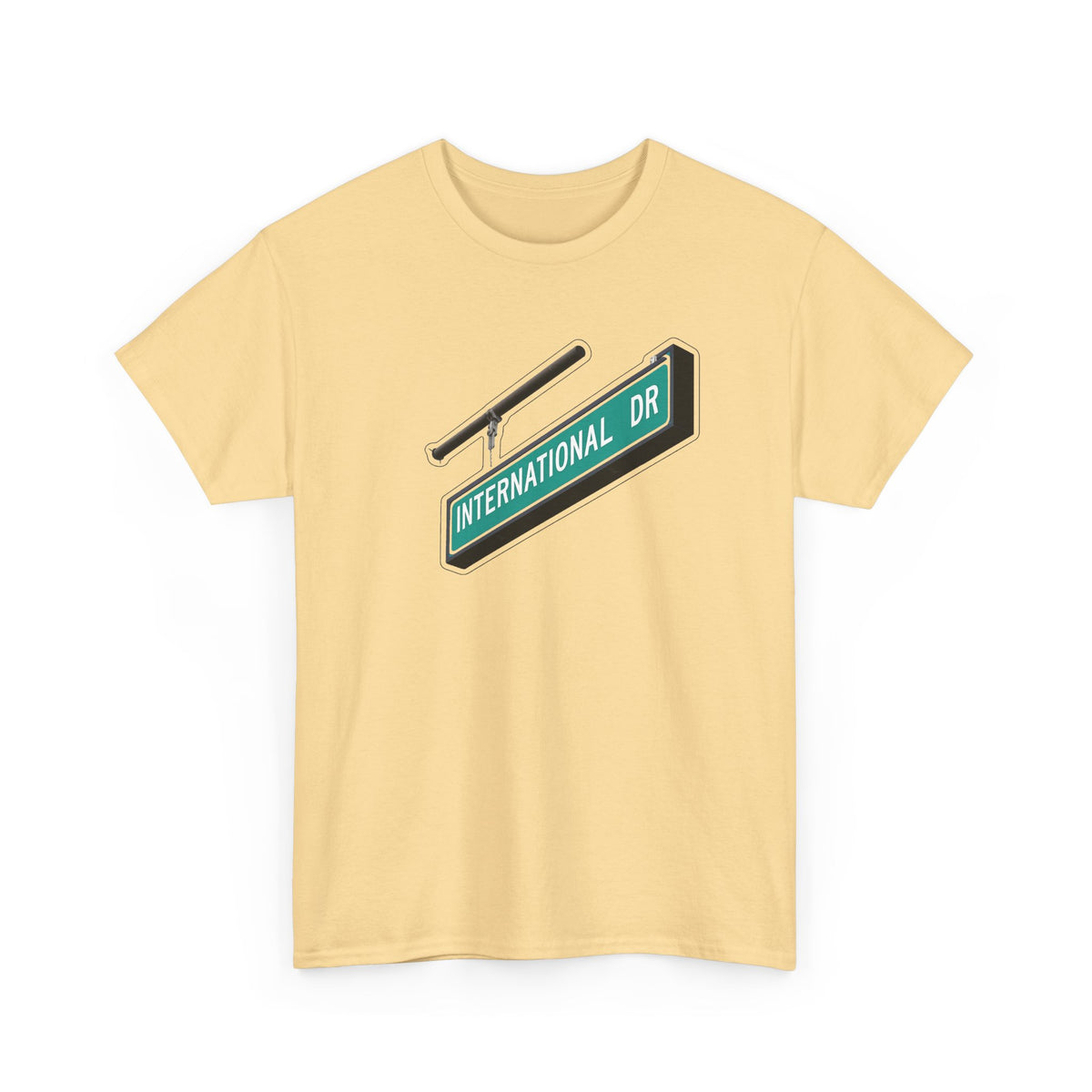 International Dr Street Sign Cotton T-Shirt