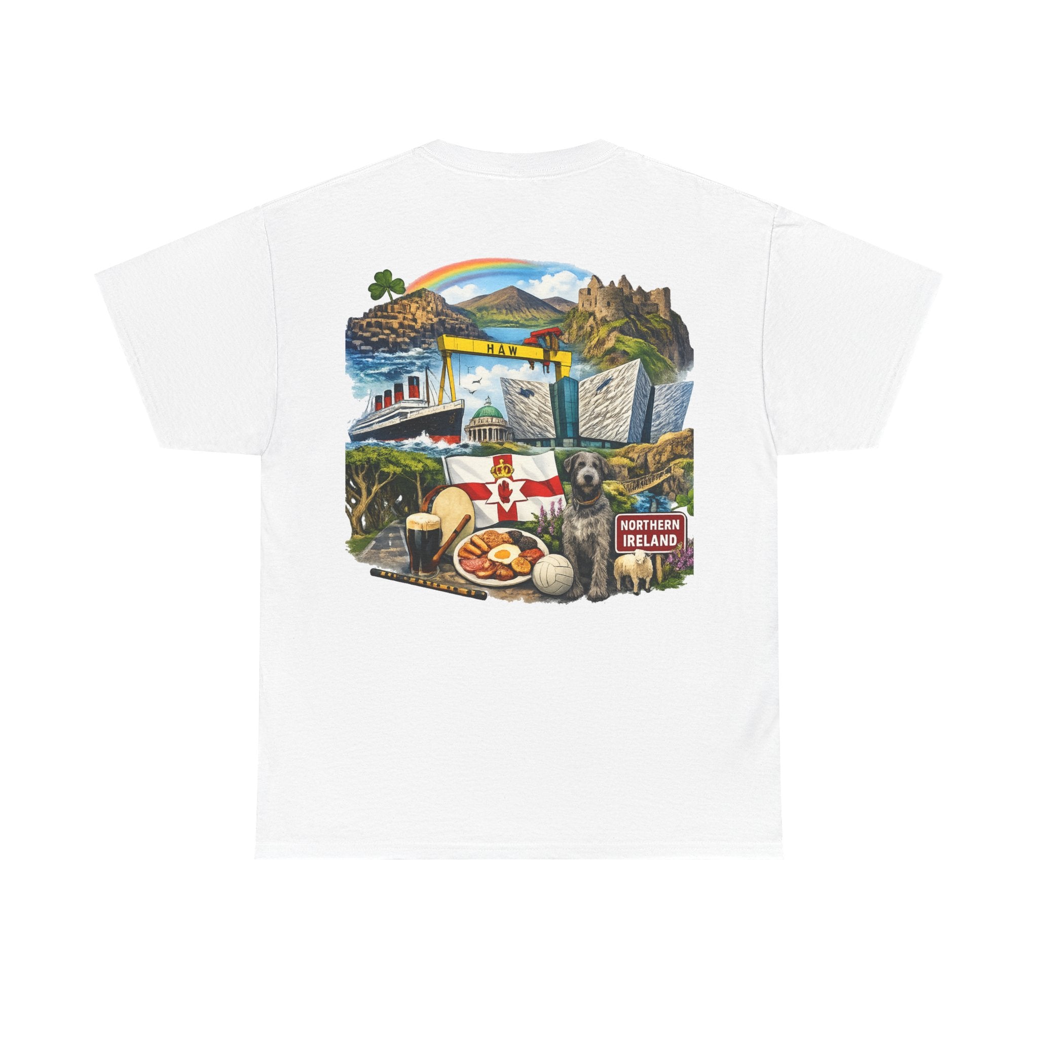 Northern Ireland Collage Tee — "Make Northern Ireland Great Again" Graphic T-Shirt