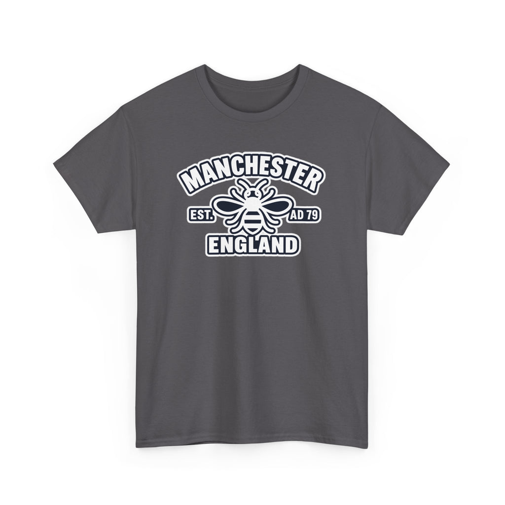 Manchester Bee Cotton T-Shirt – Established 1979 England Graphic Tee
