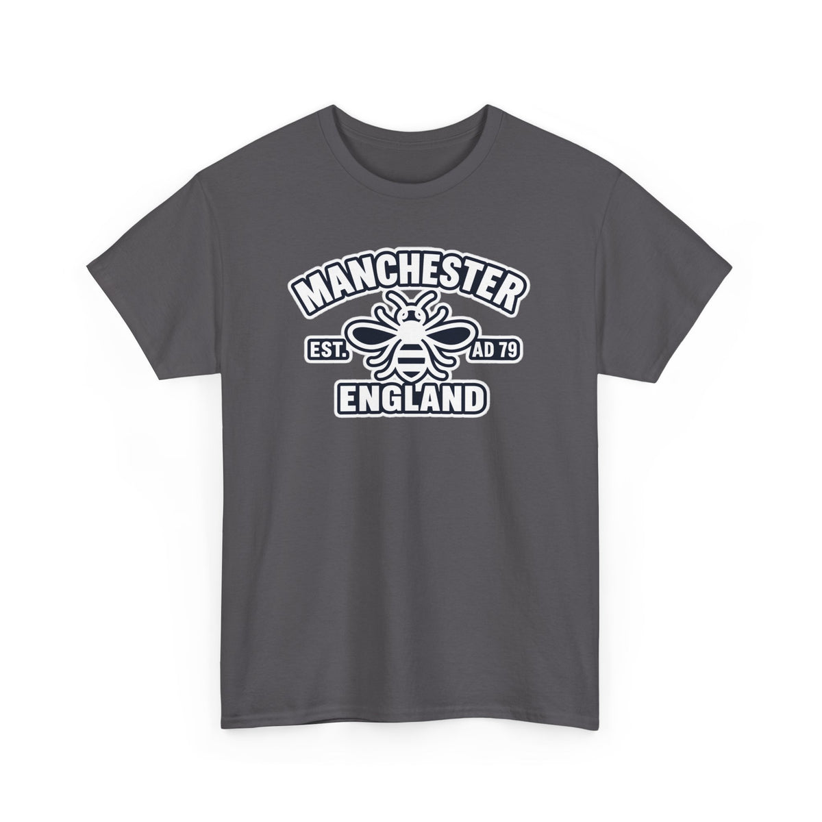 Manchester Bee Cotton T-Shirt – Established 1979 England Graphic Tee
