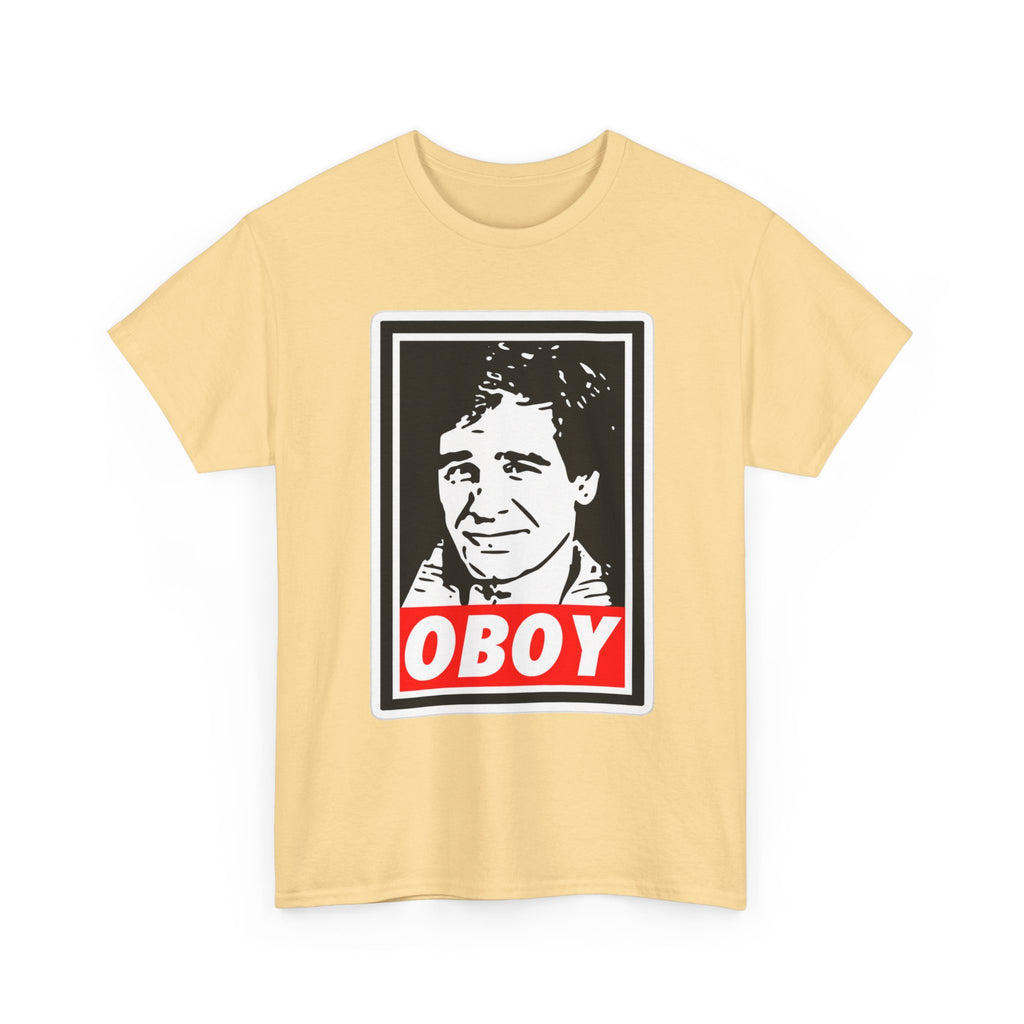 Oboy Quantum Leap Graphic Tee — Retro Pop Art Portrait T‑Shirt