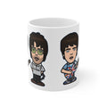 Oasis Cartoon Mug — Union Jack Guitar Character Ceramic Coffee Cup (11oz & 15oz)
