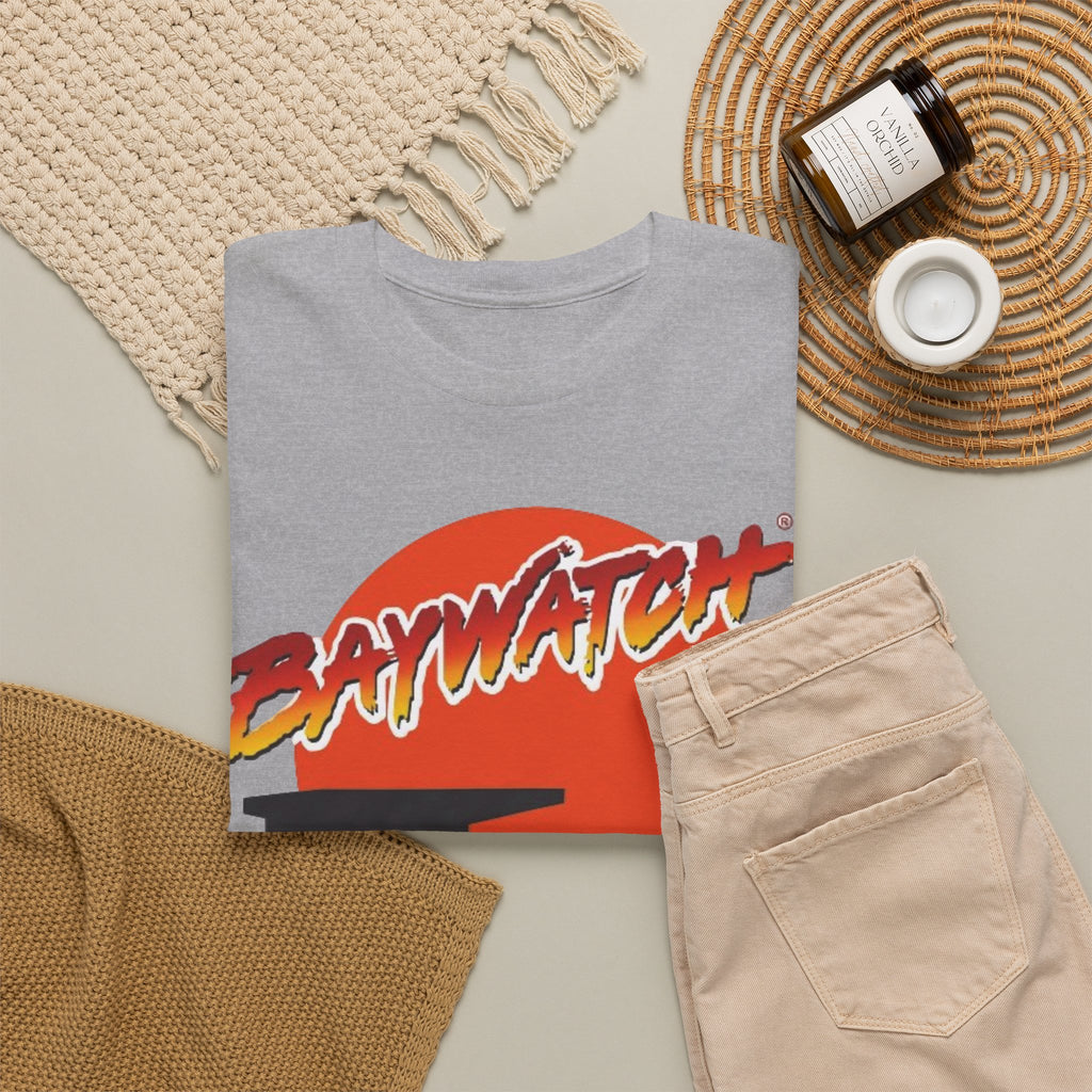Baywatch Lifeguard Sunset Cotton T-Shirt