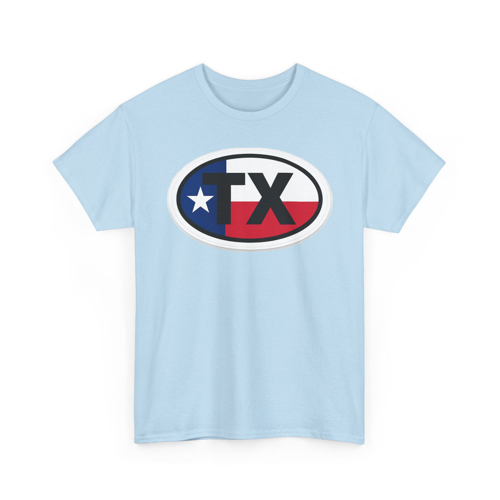 Texas Flag TX Oval T-Shirt — Patriotic Lone Star Tee