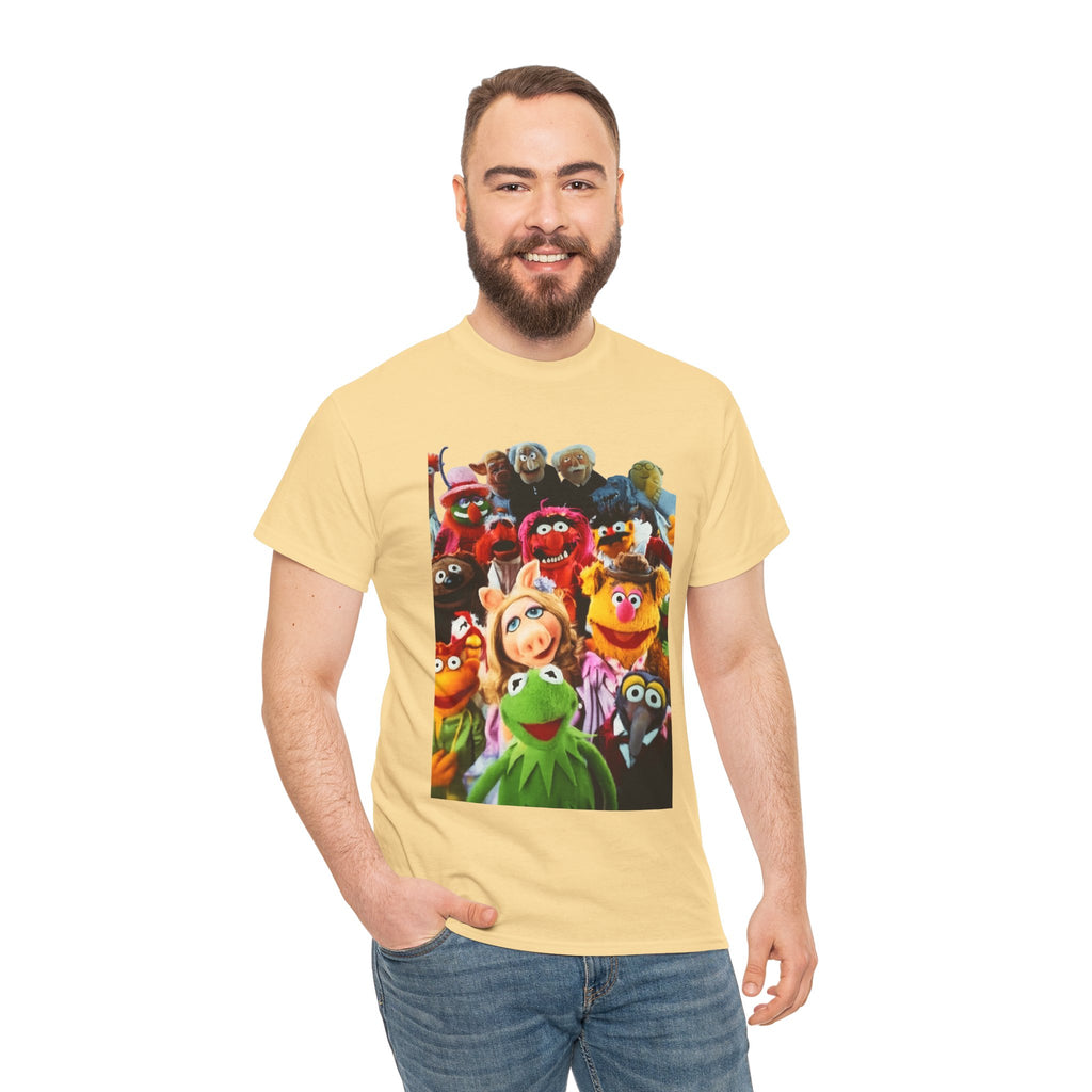 Muppets Puppet Ensemble Graphic Tee — Fun Family Cartoon Shirt