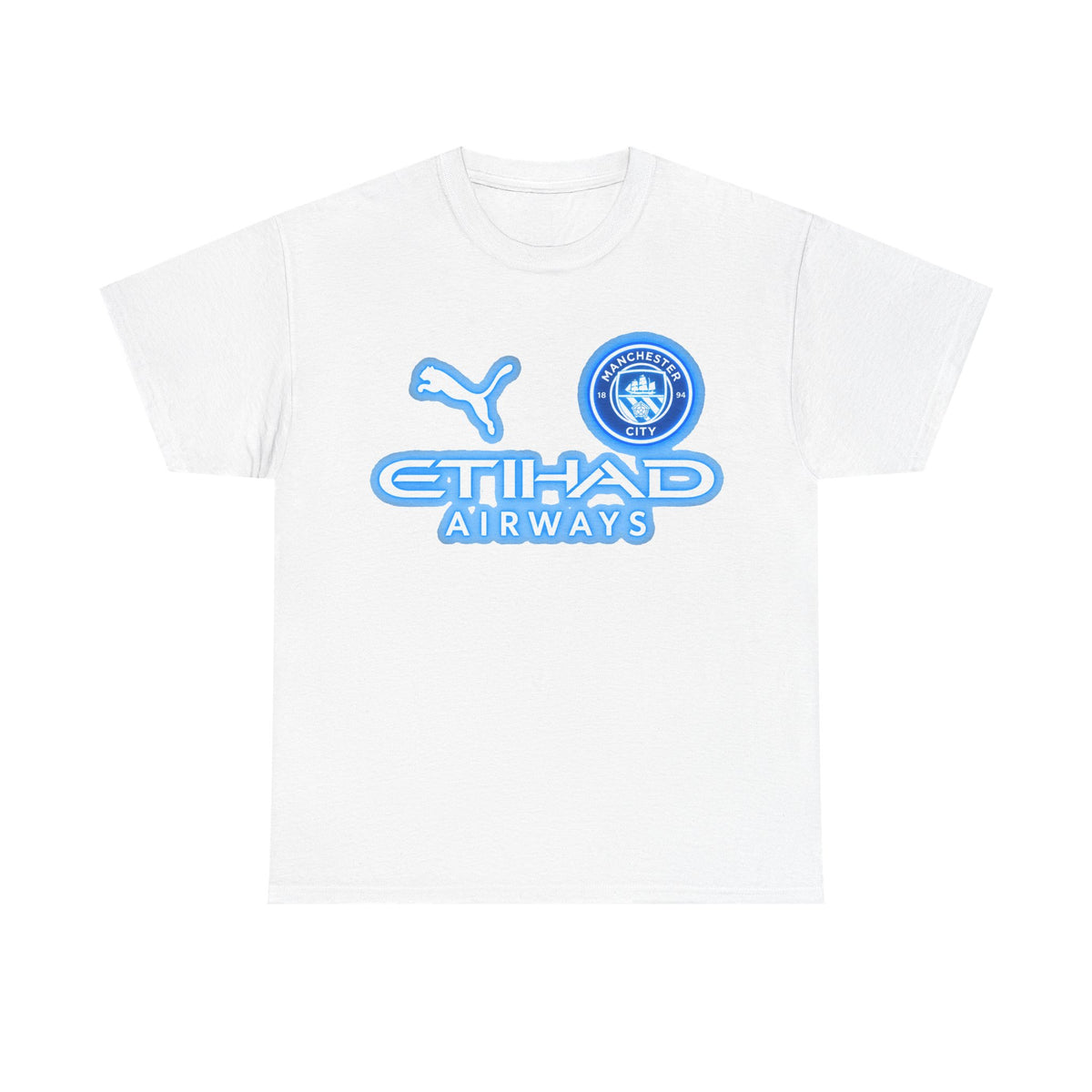 Manchester City Inspired Etihad Airways Logo Tee