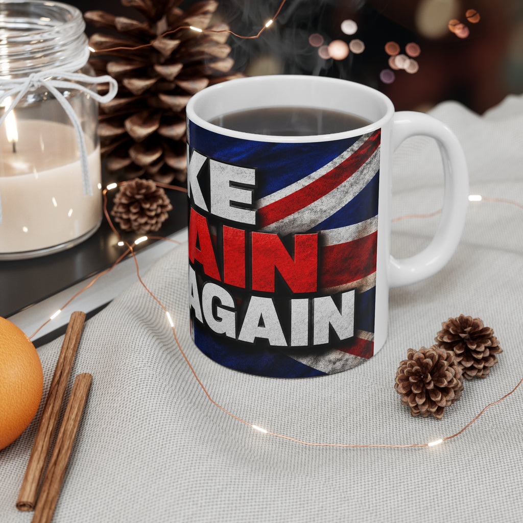 Make Britain Great Again Ceramic Mug — Union Jack 11oz & 15oz Coffee Cup