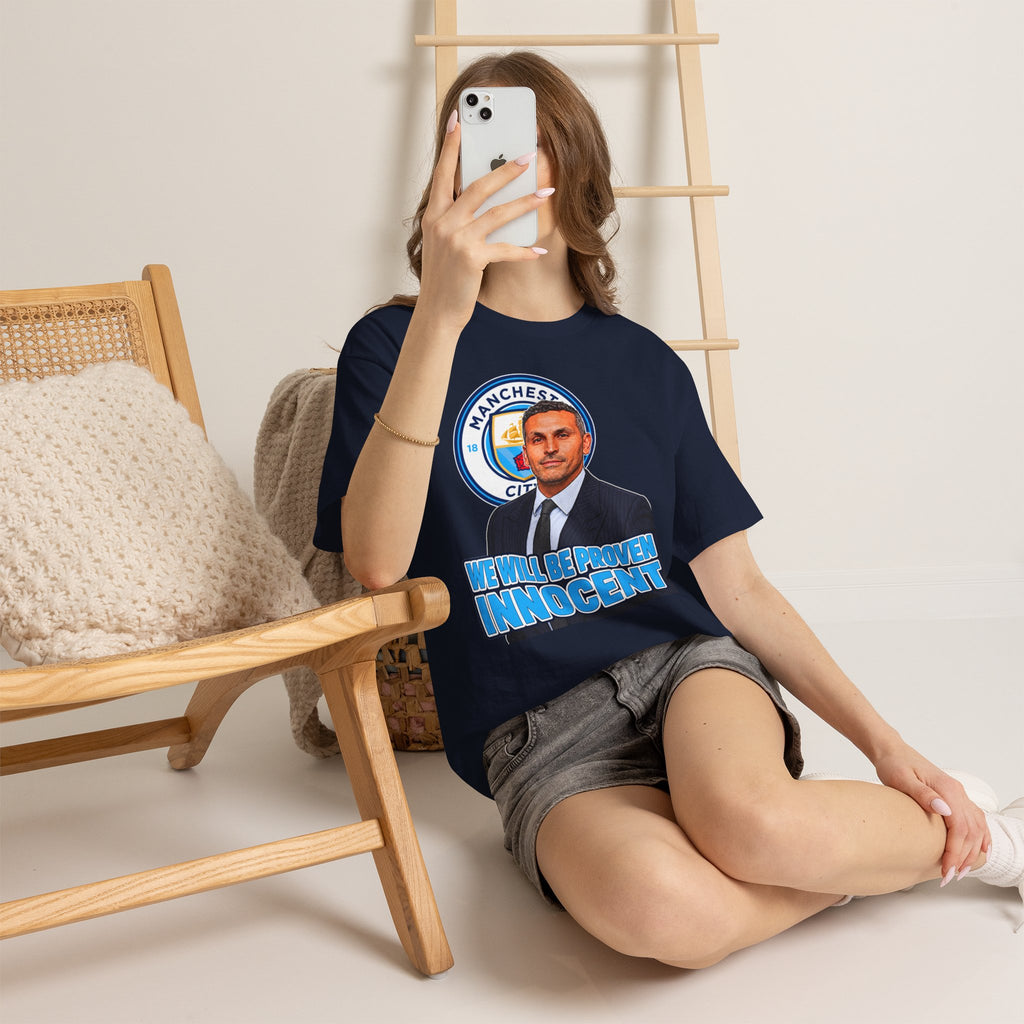 Manchester City “We Will Be Proven Innocent” Fan Cotton T-Shirt