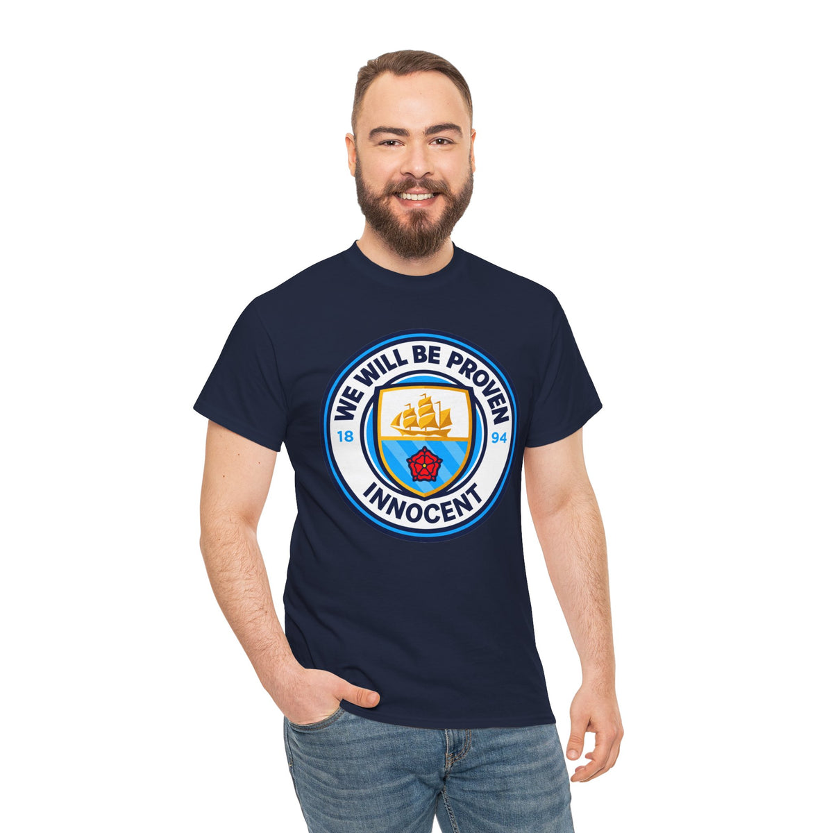 “We Will Be Proven Innocent” Justice Manchester City Cotton T-Shirt