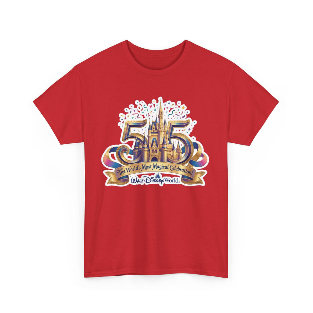 Disney World 50th Anniversary Castle Tee — 'The World's Most Magical Celebration' Souvenir T-Shirt