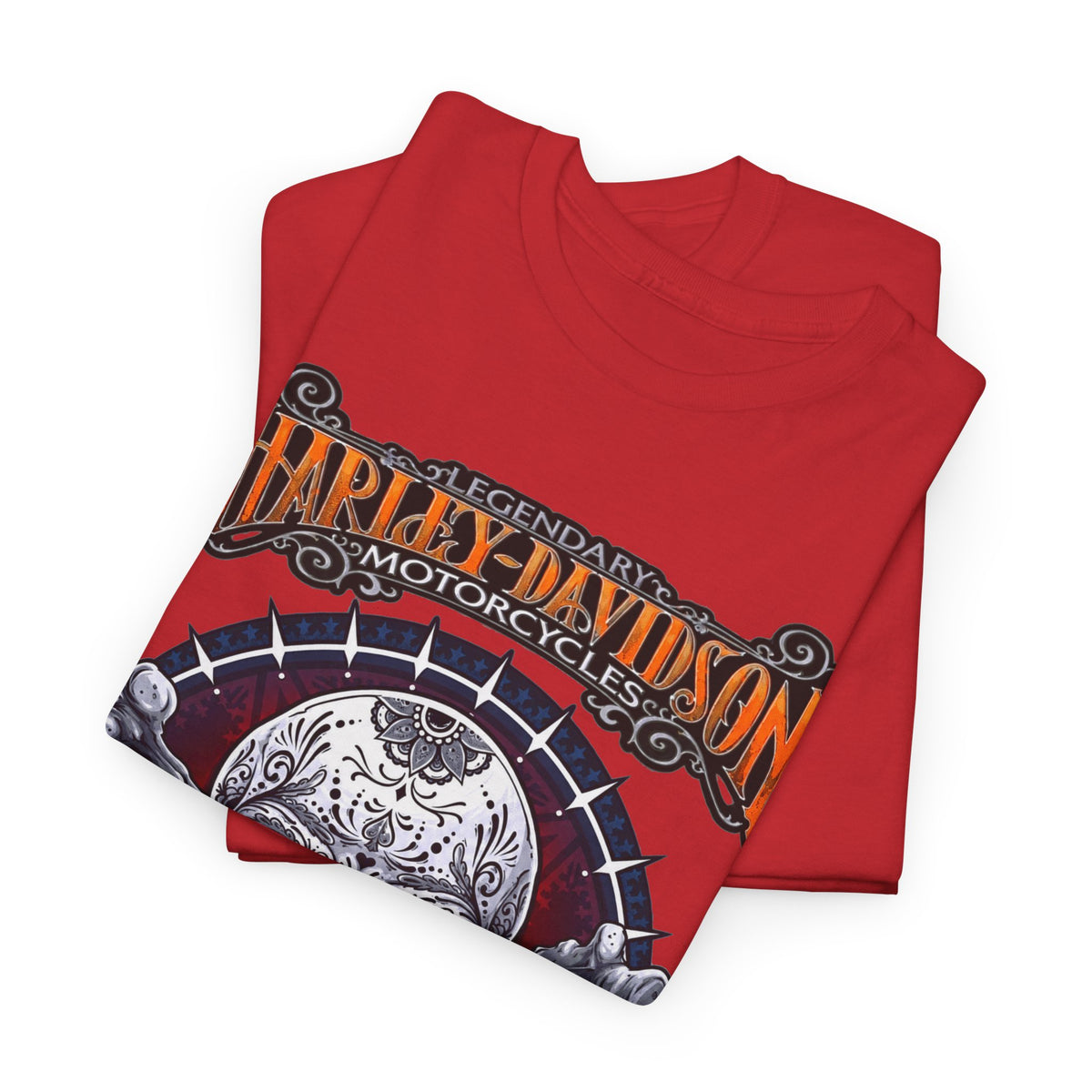 Harley-Davidson Skull Logo Cotton T‑Shirt