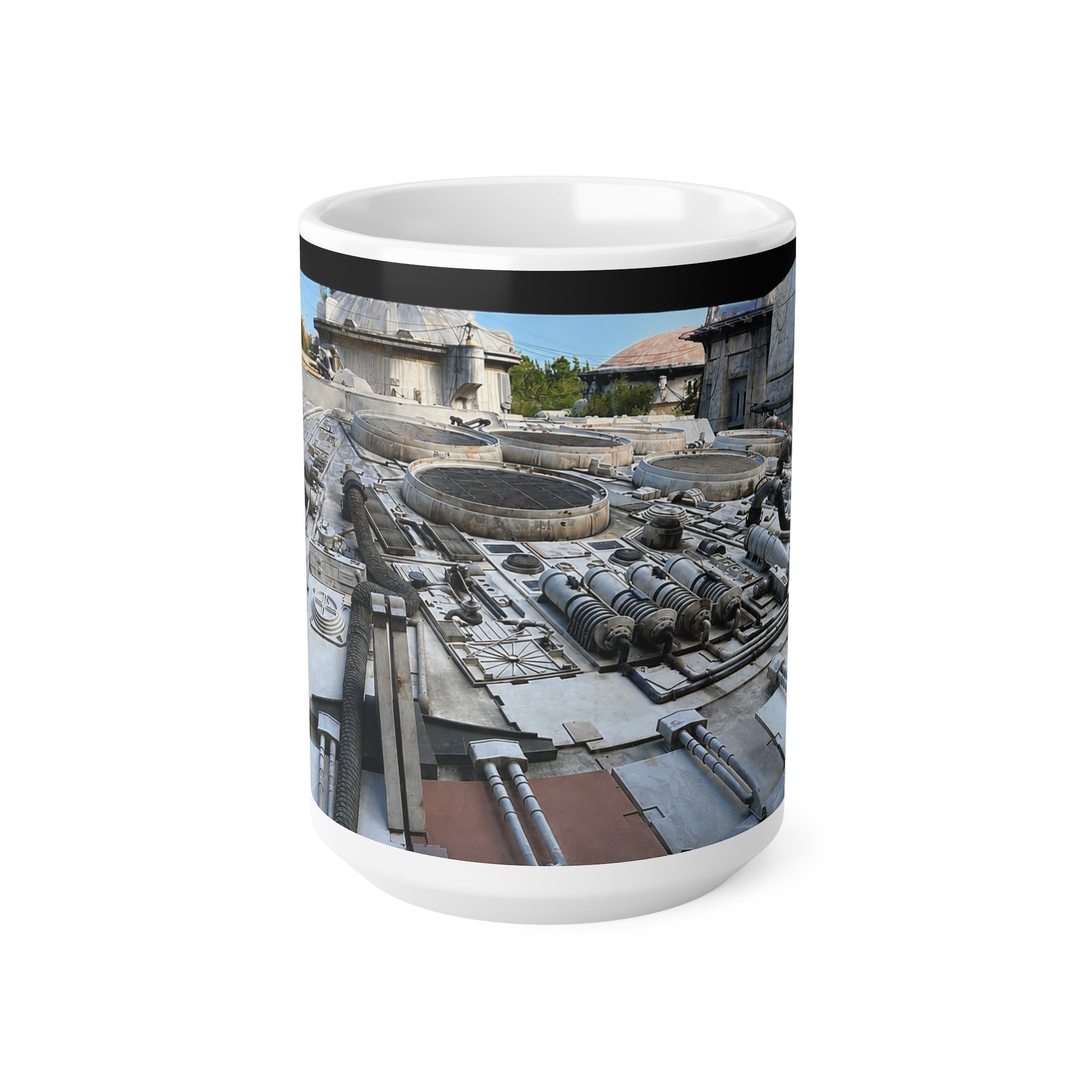 Millennium Falcon Ceramic Mug – Starship Close‑Up Coffee Cup (11oz & 15oz)