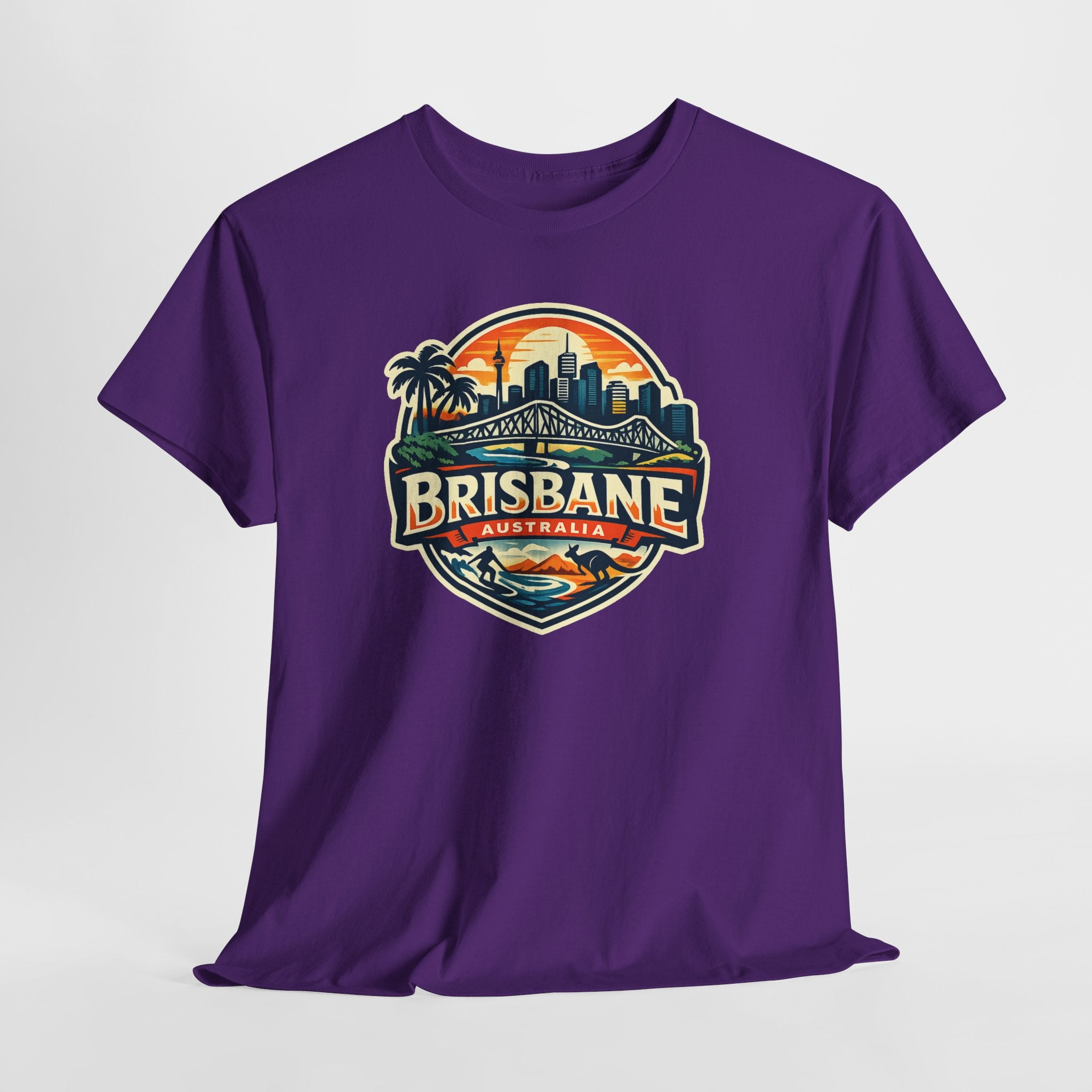 Brisbane Australia Vintage Sunset T-Shirt
