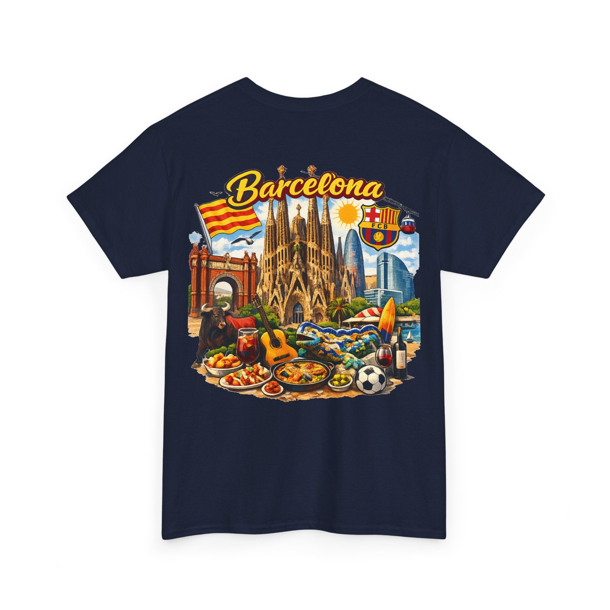 Barcelona Souvenir T‑Shirt — Vintage City Collage Tee
