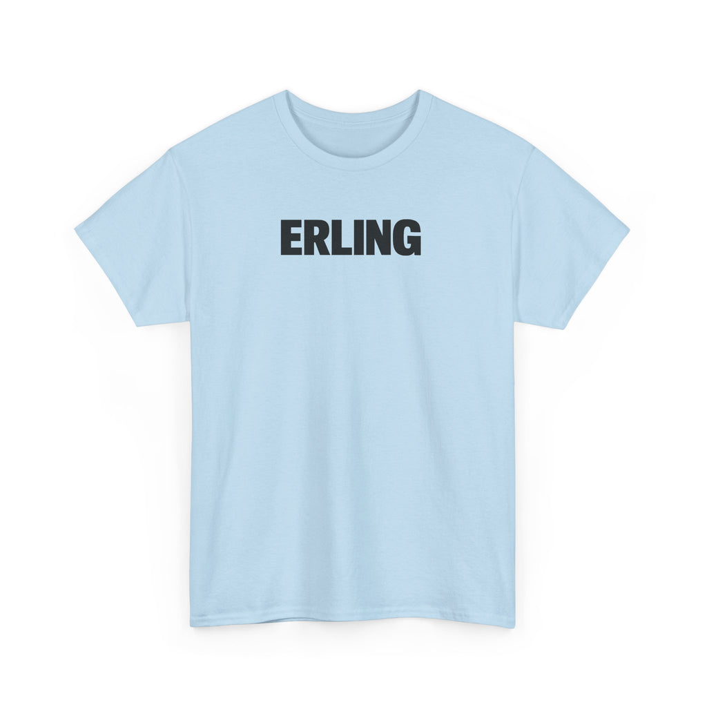 Erling Haaland Name Tee — Minimalist White Graphic T-Shirt