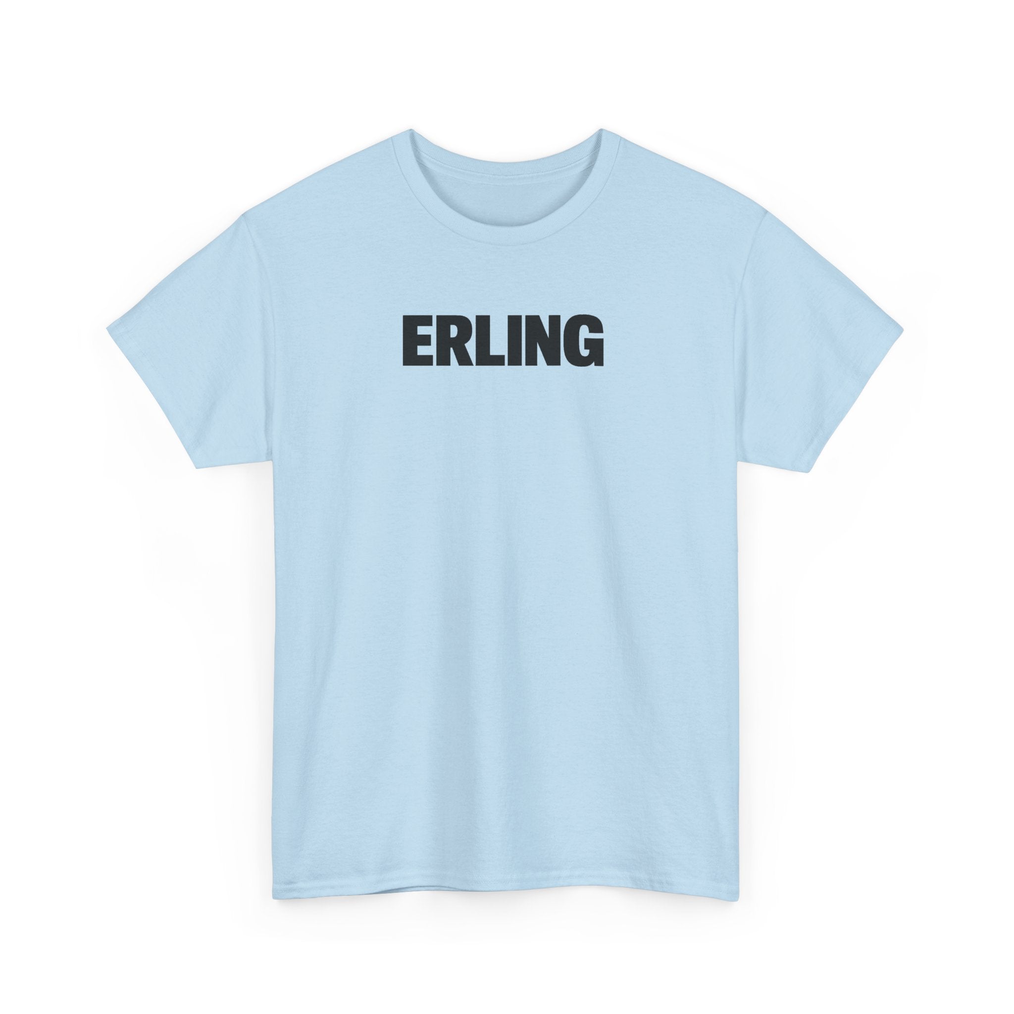 Erling Haaland Name Tee — Minimalist White Graphic T-Shirt