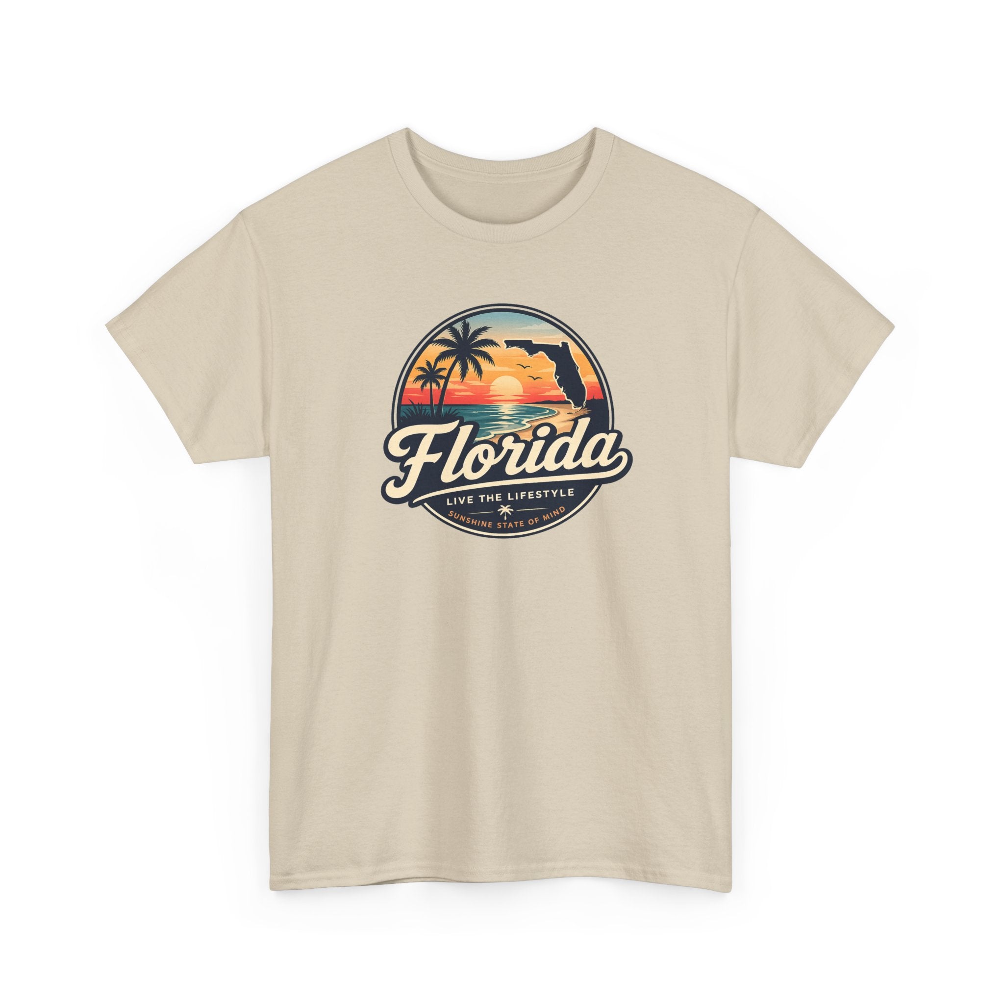 Florida Sunset Tee — Vintage Palm Beach Graphic T-Shirt