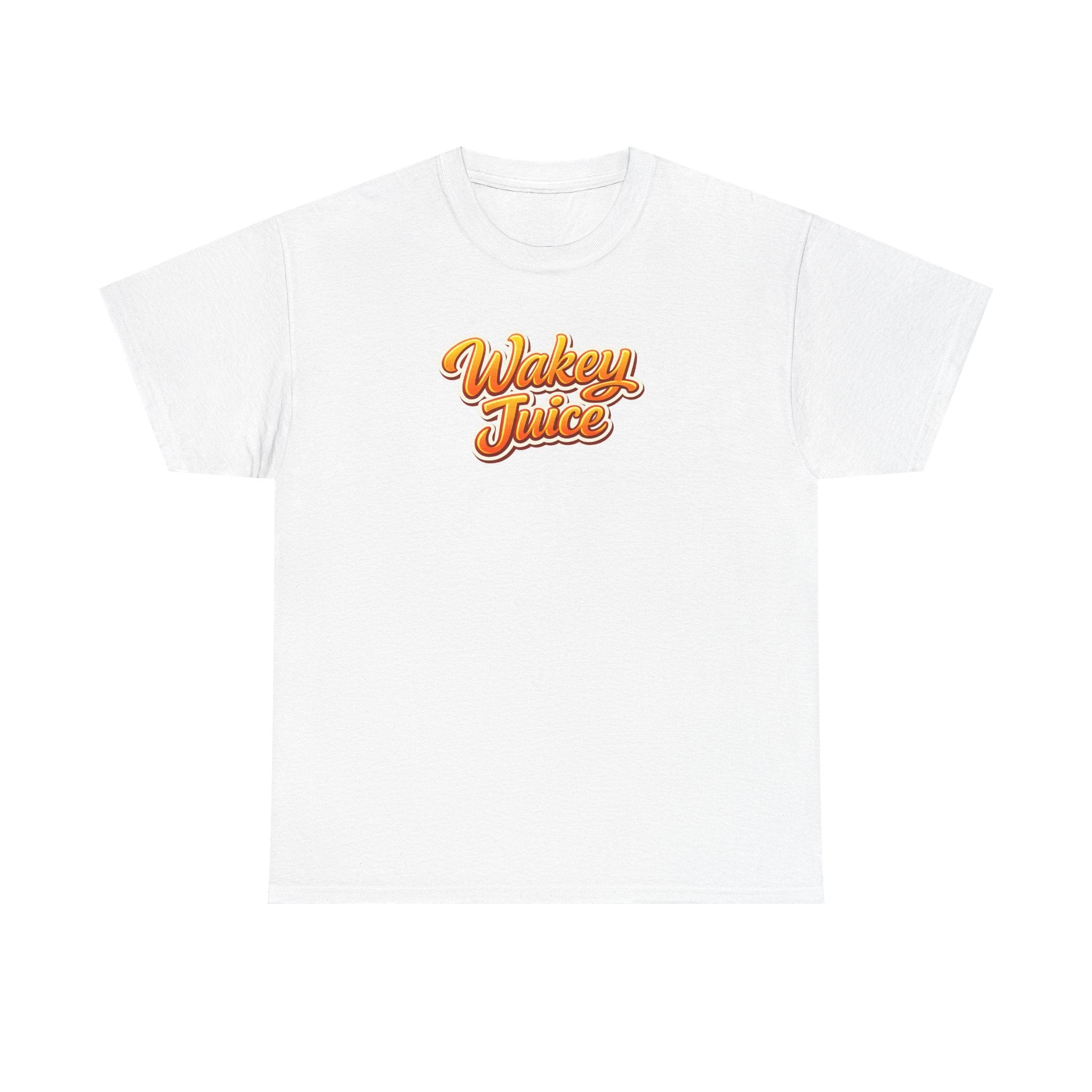 Wakey Juice T‑Shirt — Retro Orange Script Graphic Tee