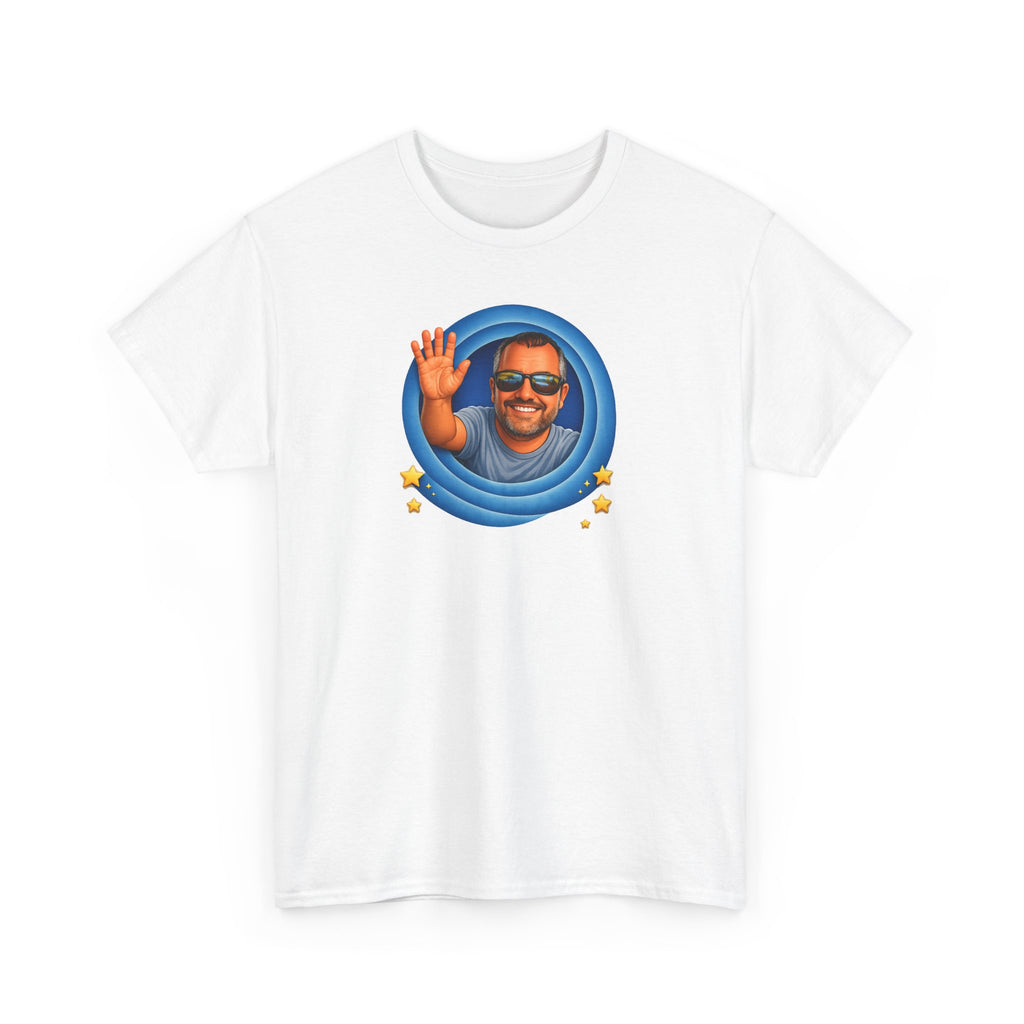T-Shirt — "That's All, Folks!" Waving Portrait Graphic Tee