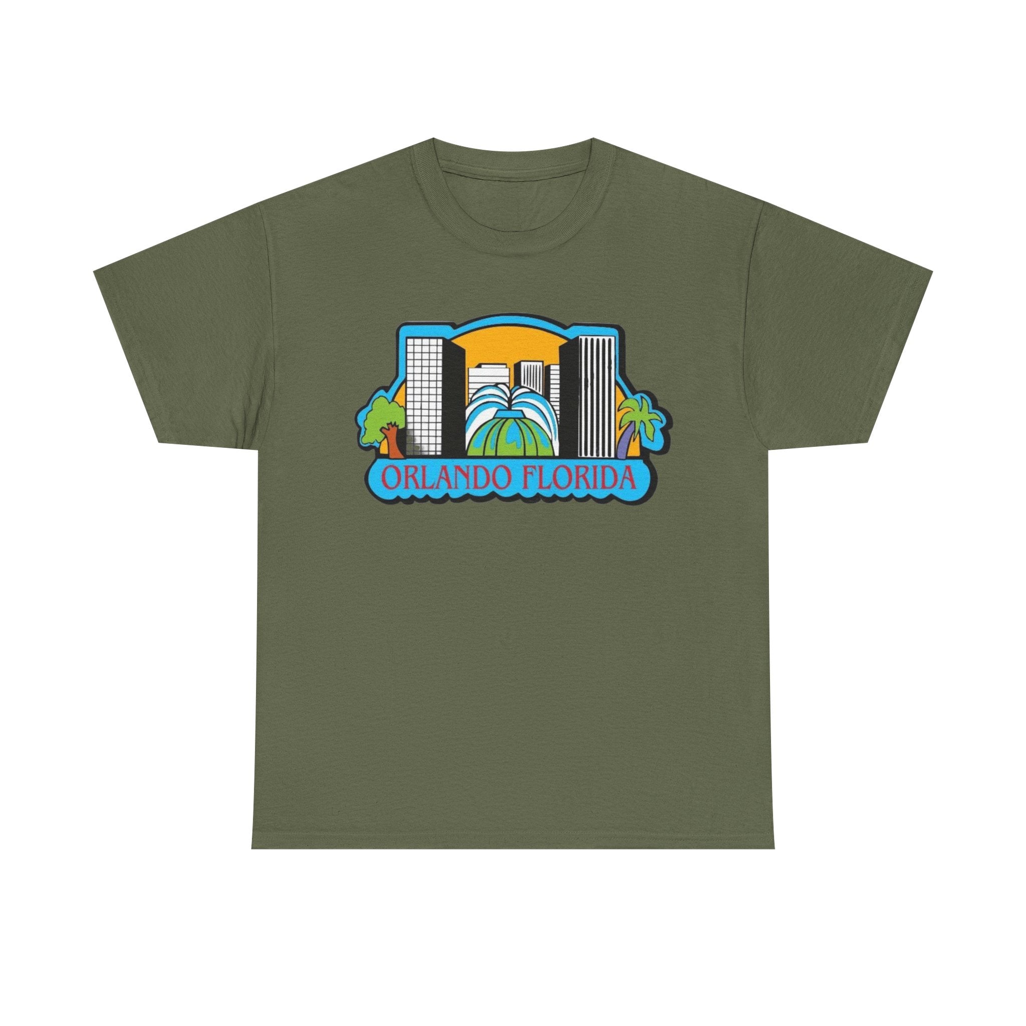 Orlando Florida Retro Skyline T-Shirt