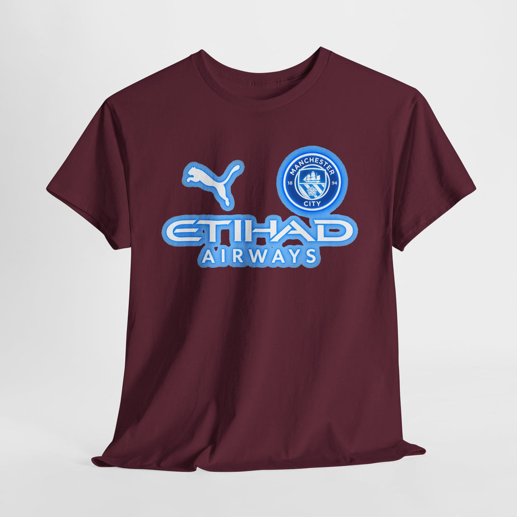 Manchester City Inspired Etihad Airways Logo Tee