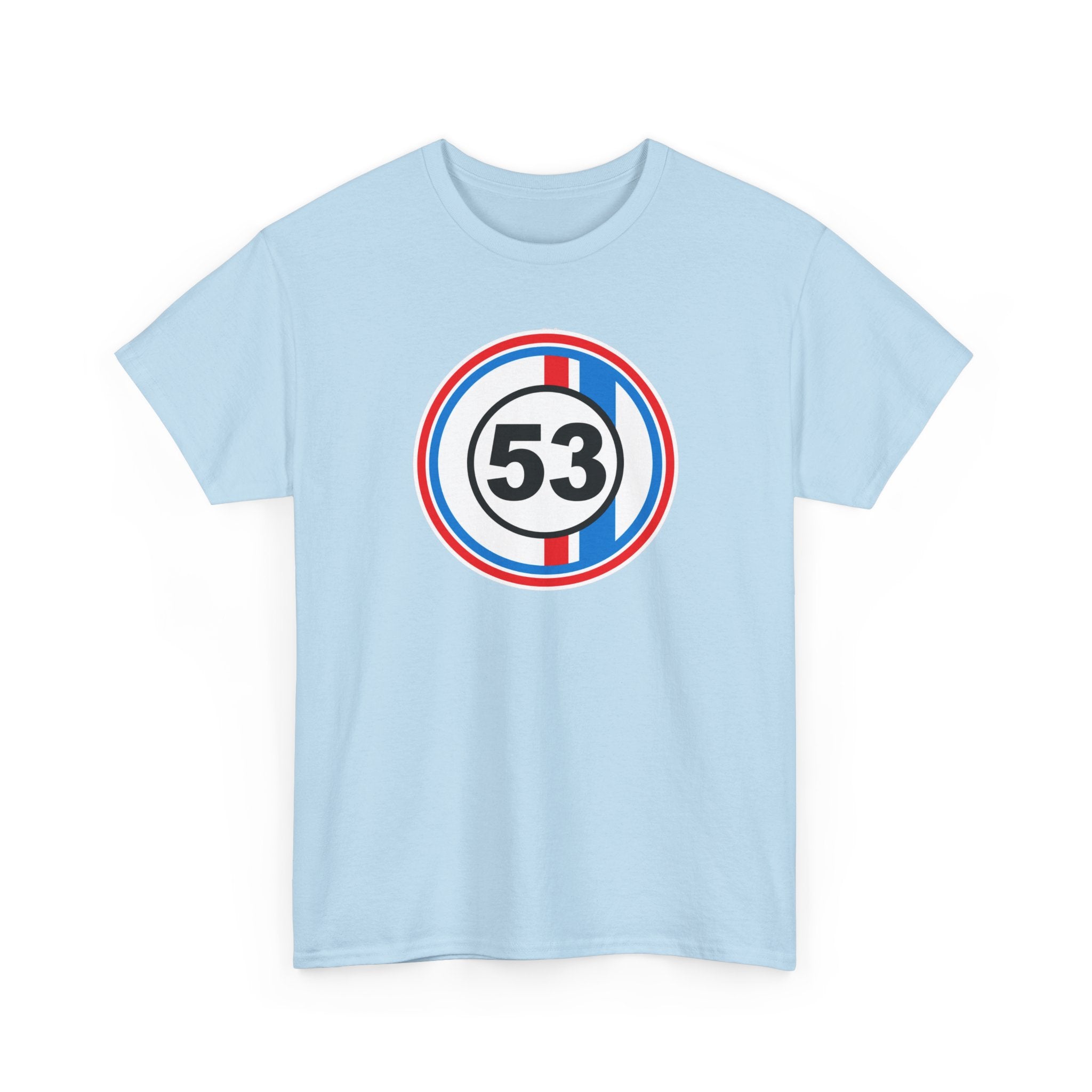 Racing Stripe Number 53 Cotton T-Shirt / Tee