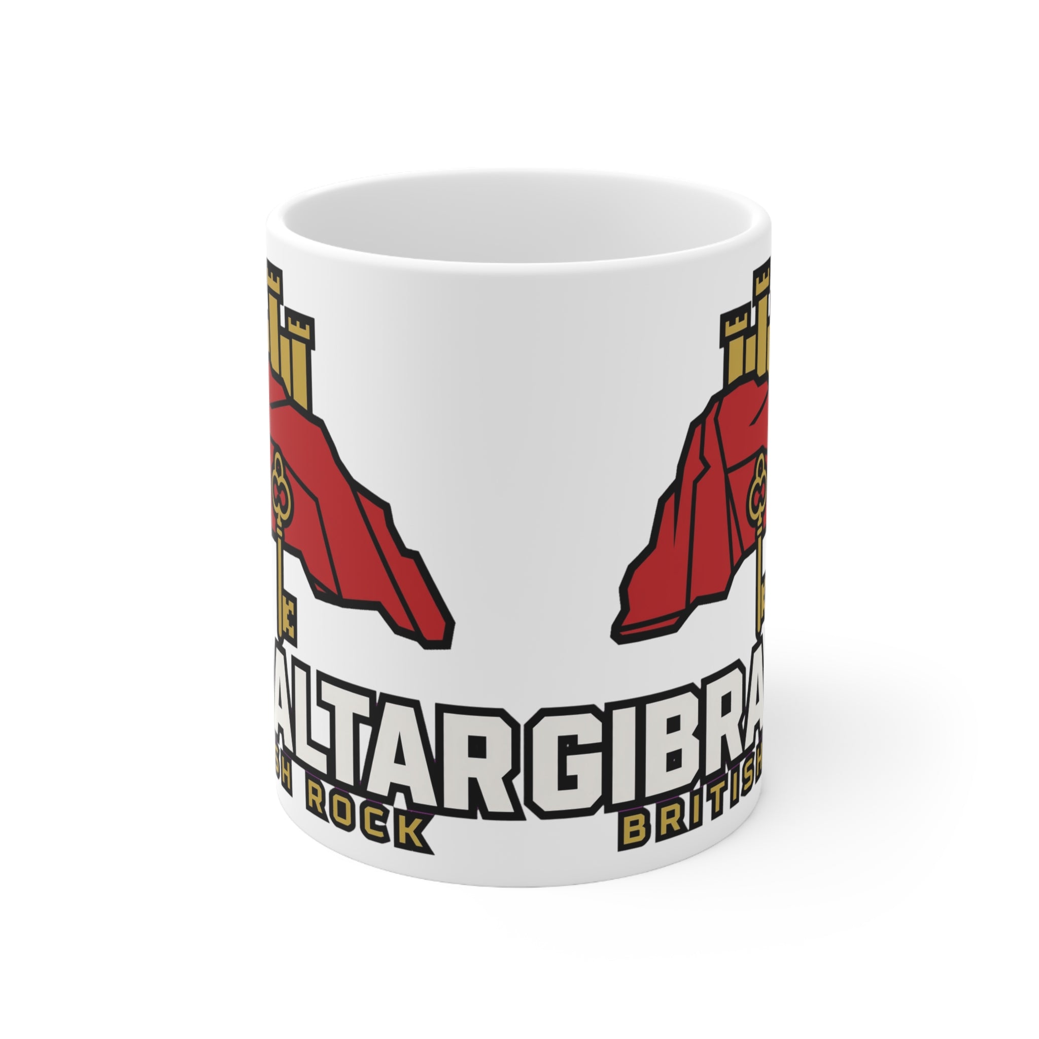 Gibraltar British Rock Ceramic Coffee Cups, 11oz, 15oz