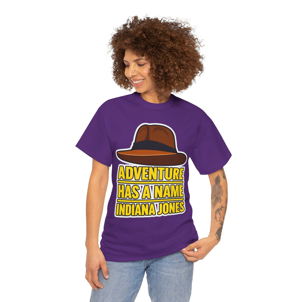 Adventure Has a Name Indiana Jones Graphic Cotton T-Shirt