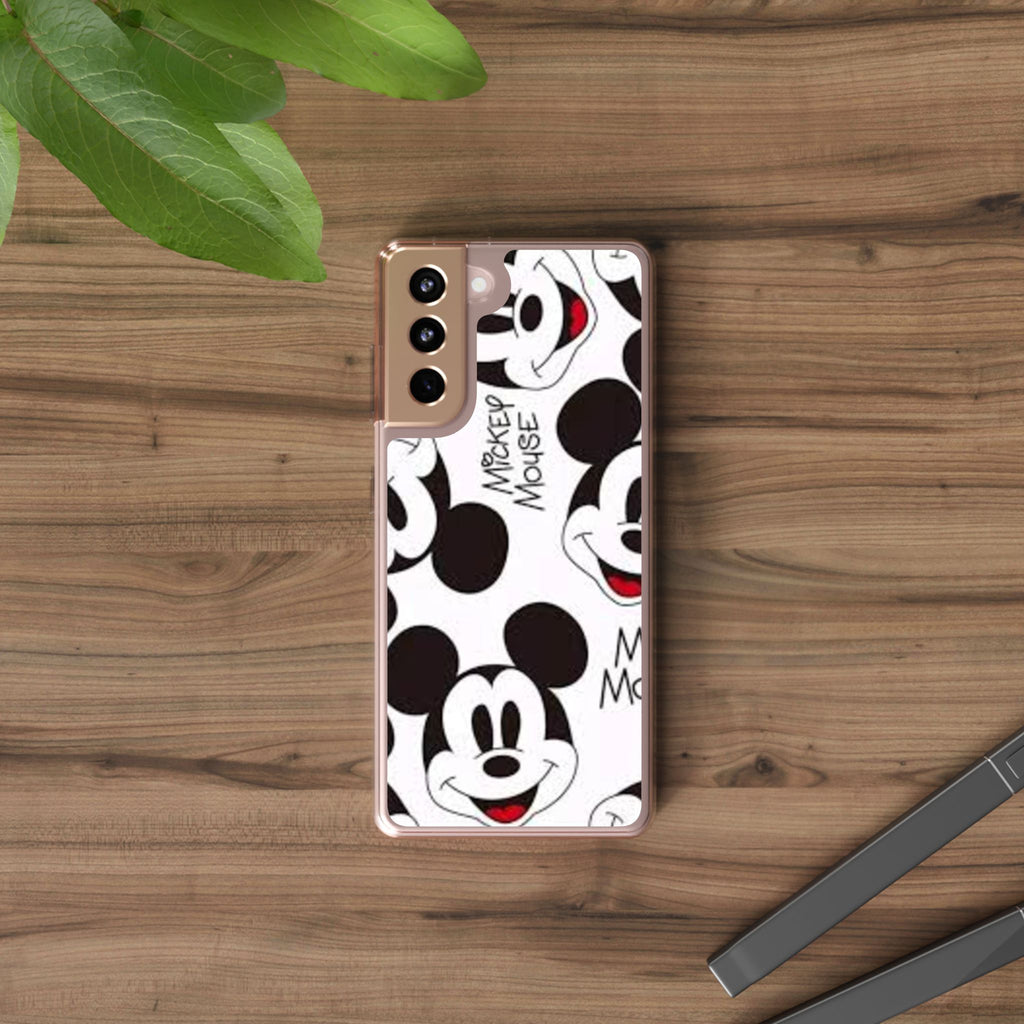 Mickey Mouse Clear Phone Case – Retro Cartoon Pattern Clear Case