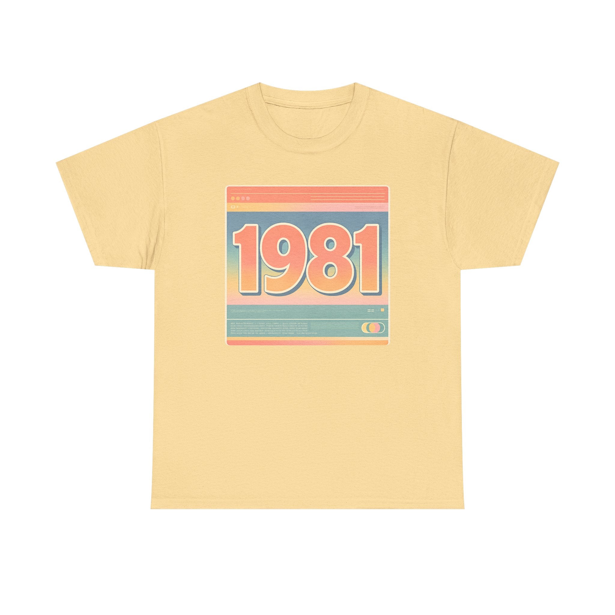 Vintage 1981 Retro Tee — 40th Birthday Gift Shirt