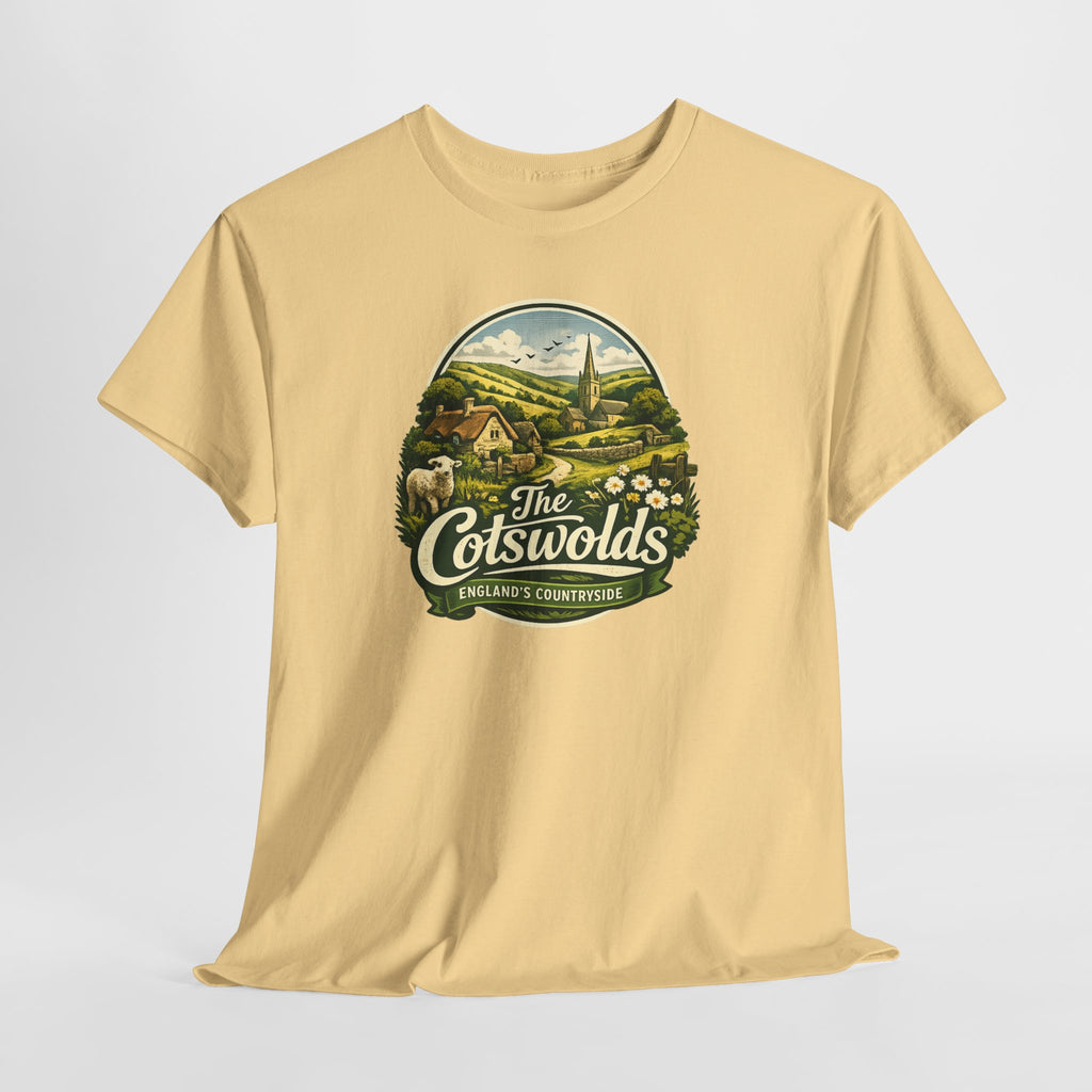 Cotswolds Vintage Landscape T‑Shirt — The Cotswolds Countryside Tee